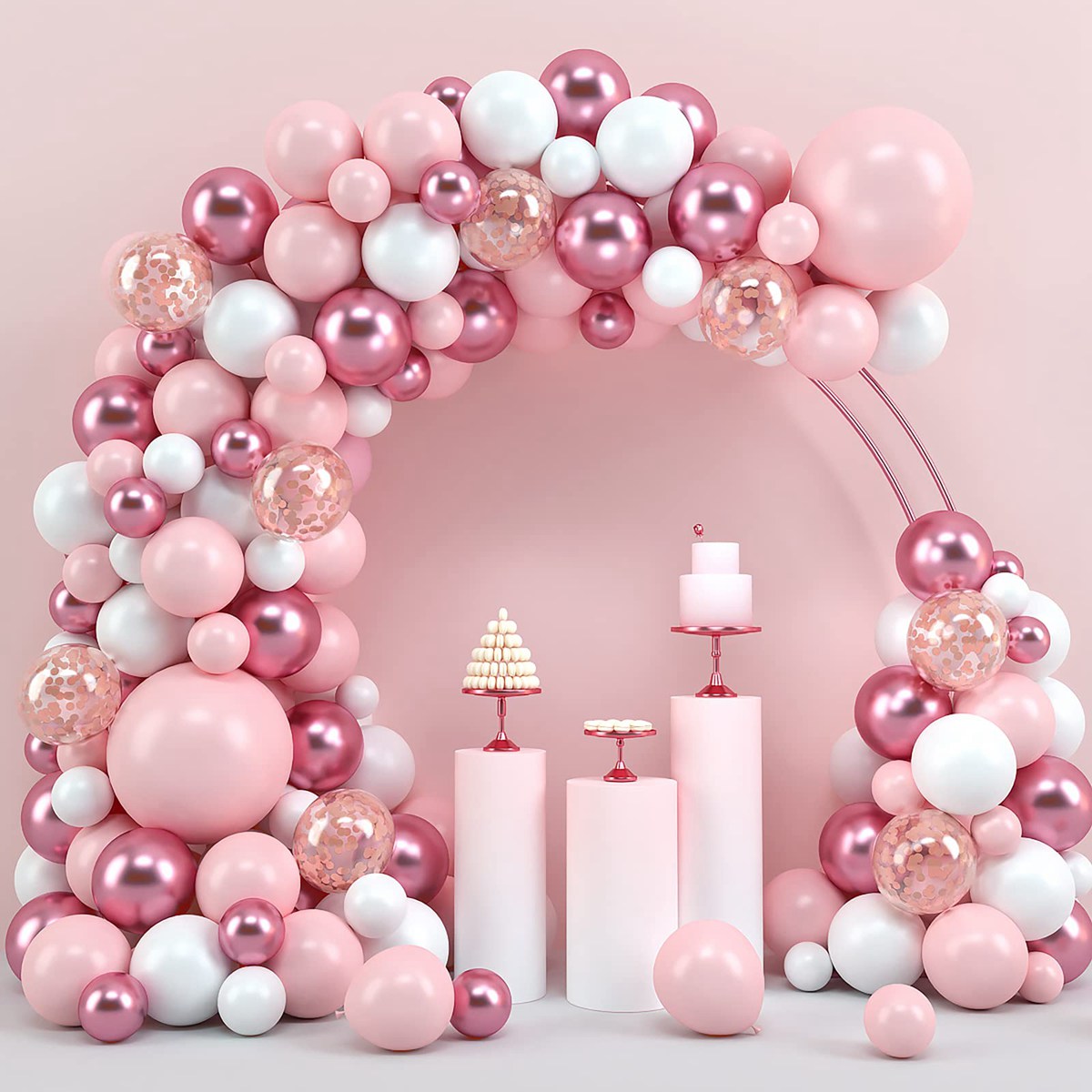 Balloon Arch Kit - Pink Macaron Balloons Garland Arch Kit