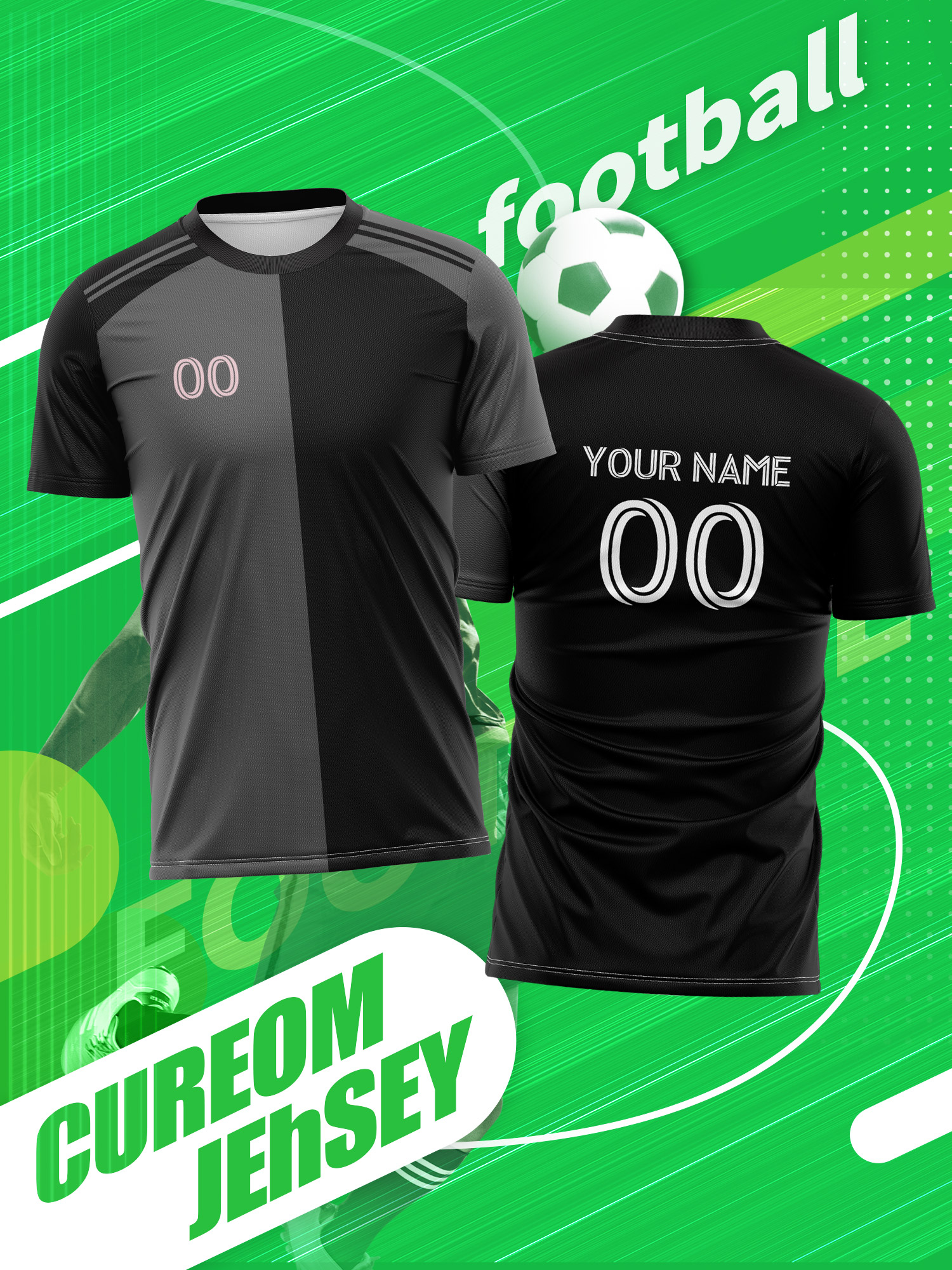 Event & Party Supply - Custom Photo Name Number Soccer Jersey