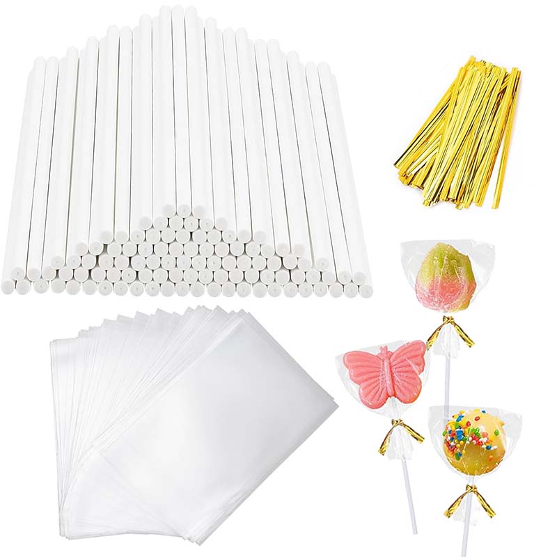 Cupcake Stand Tier - 100pcs/set Lollipop Sticks Lollipops Cake Pop