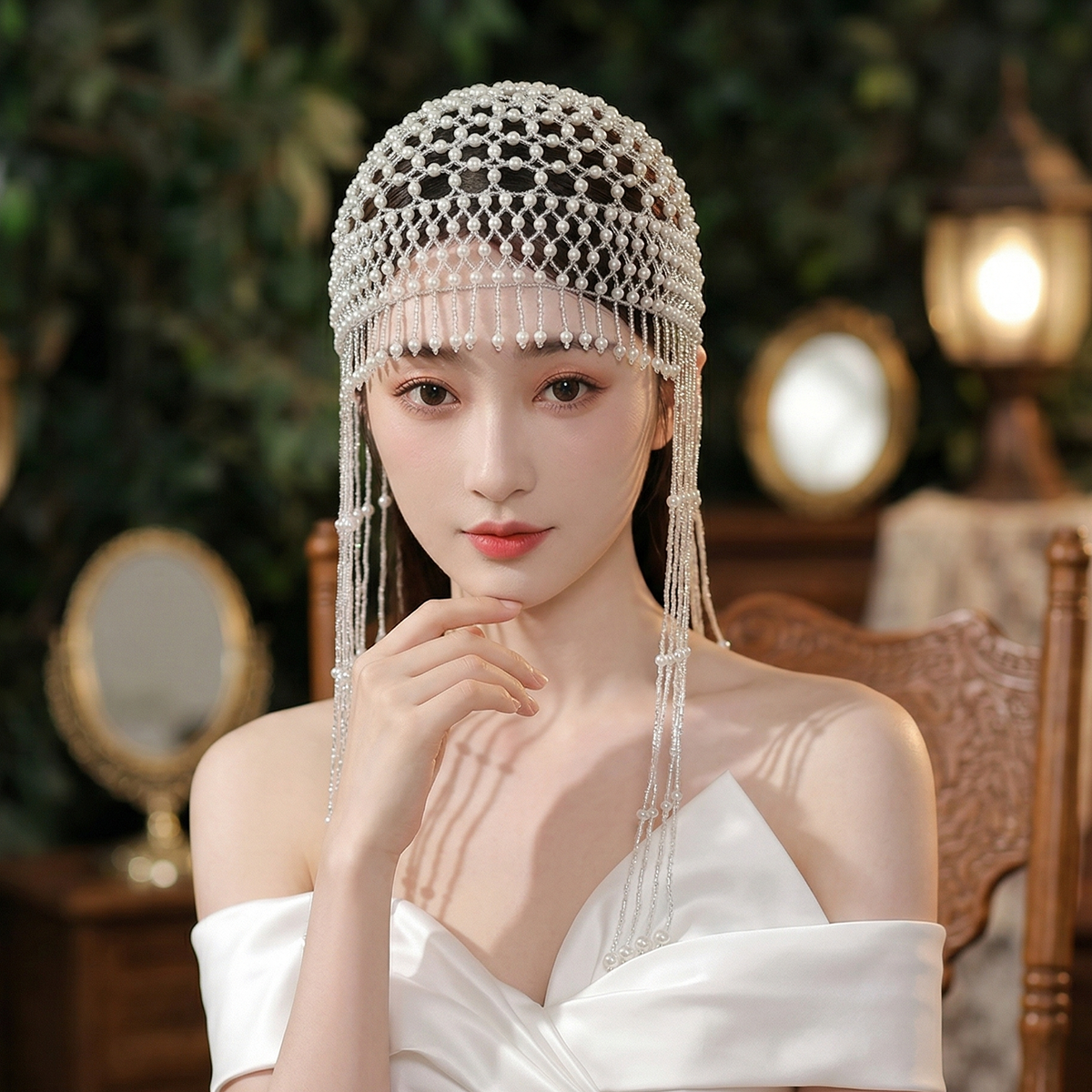 Luxury Pearls Beaded Headwrap  - Event Suppliers avaliação e preço