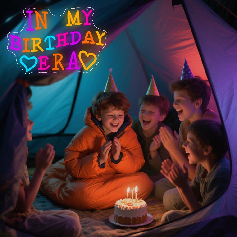 Happy Birthday Neon Sign USB P - Neon Sign Party avaliação e preço