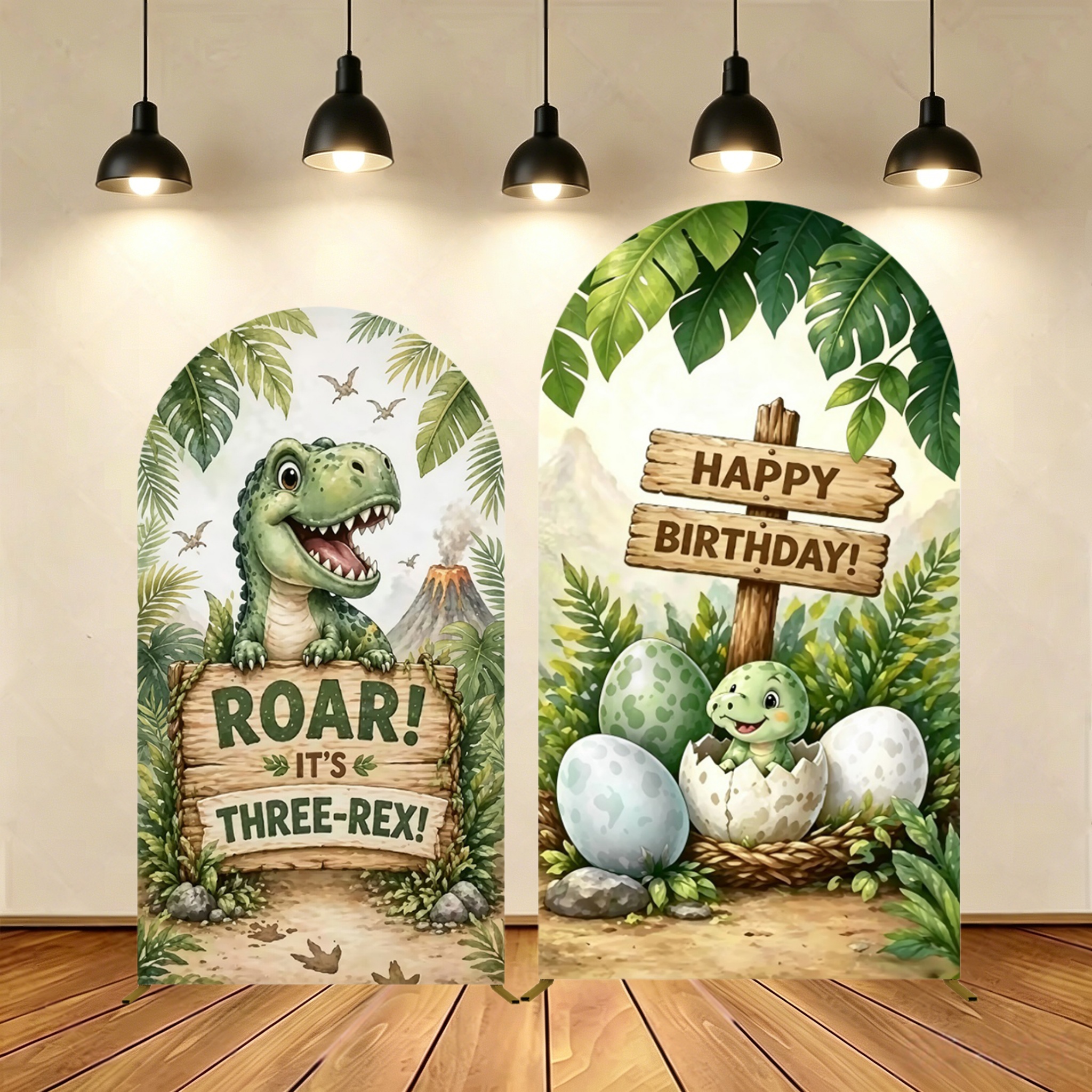 Yeele Dinosaur Themed Arch Cov - Dessert Table Backdrop avaliação e preço