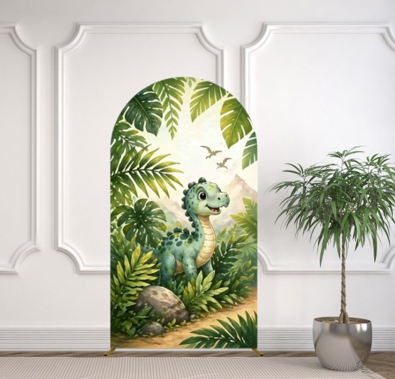 Yeele Dinosaur Themed Arch Cov - Dessert Table Backdrop avaliação e preço