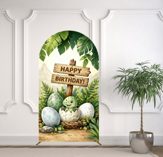 Yeele Dinosaur Themed Arch Cov - Dessert Table Backdrop avaliação e preço