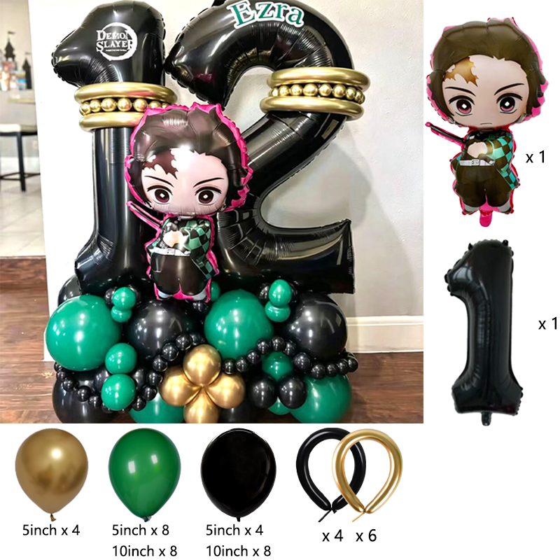 Premium Demon Slayer Theme Bal - Balloon Arch Kit avaliação e preço