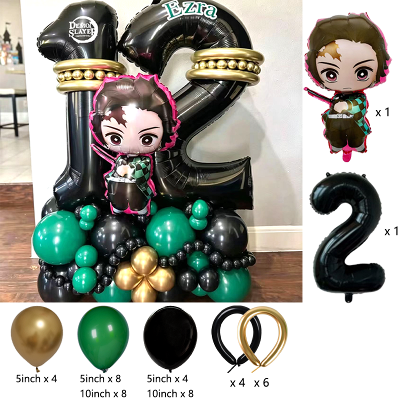 Premium Demon Slayer Theme Bal - Balloon Arch Kit avaliação e preço