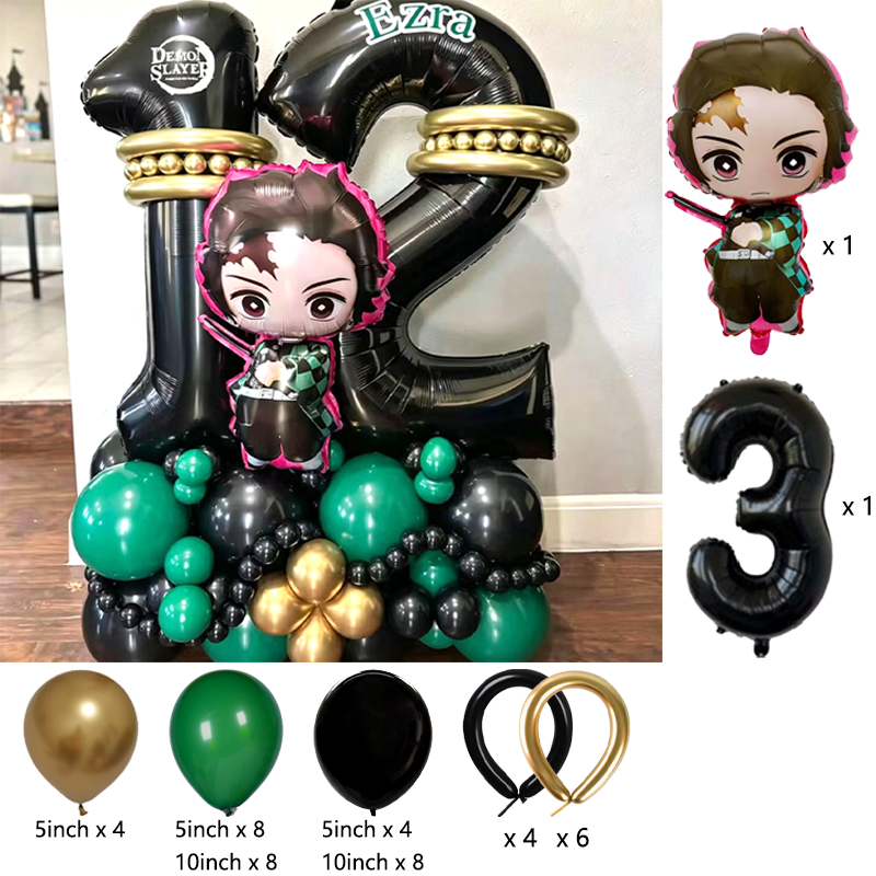 Premium Demon Slayer Theme Bal - Balloon Arch Kit avaliação e preço