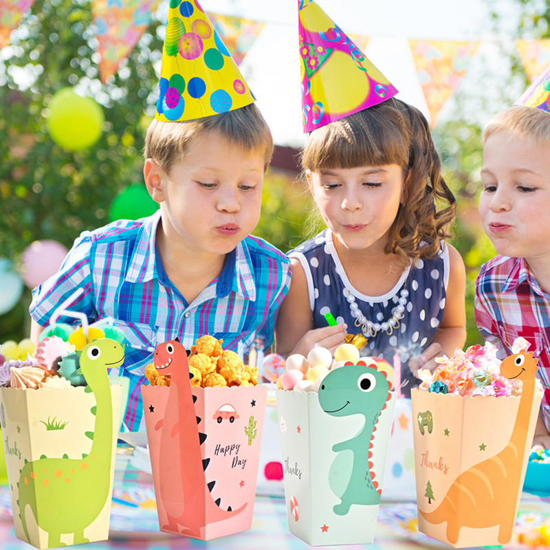 4Pcs Cartoon Dinosaur Boxes Di - Event Party Box avaliação e preço