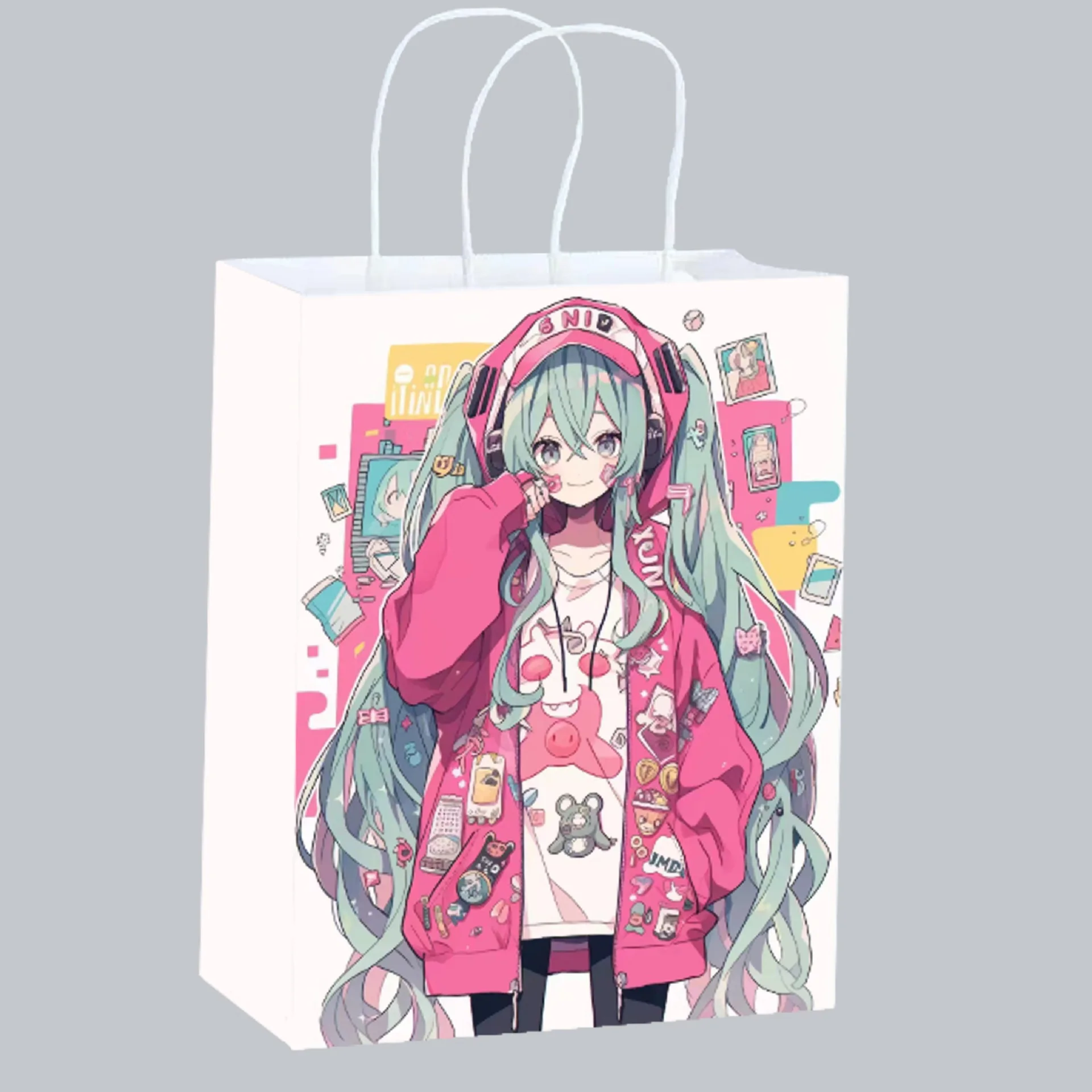 Cute Anime Hatsune Miku Paper  - Party Favor Bag avaliação e preço