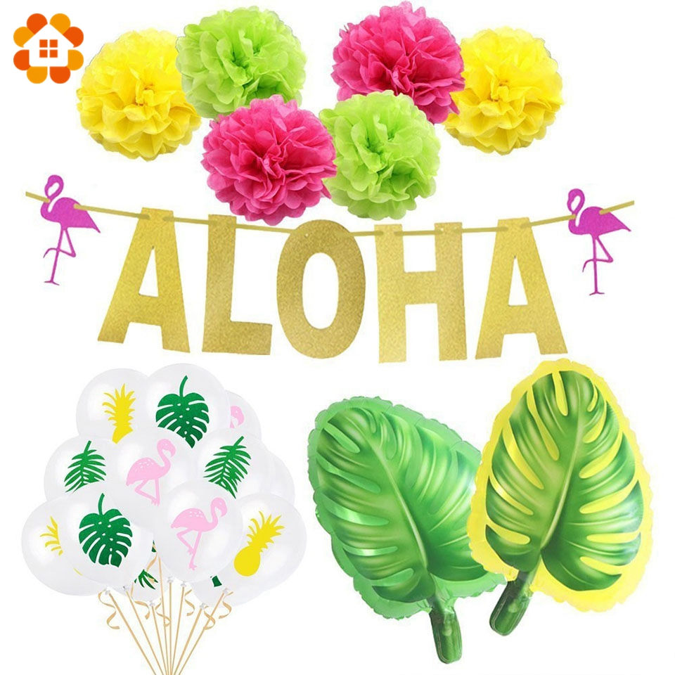 1set Hawaiian Party Decoration - Balloon Arch Kit avaliação e preço