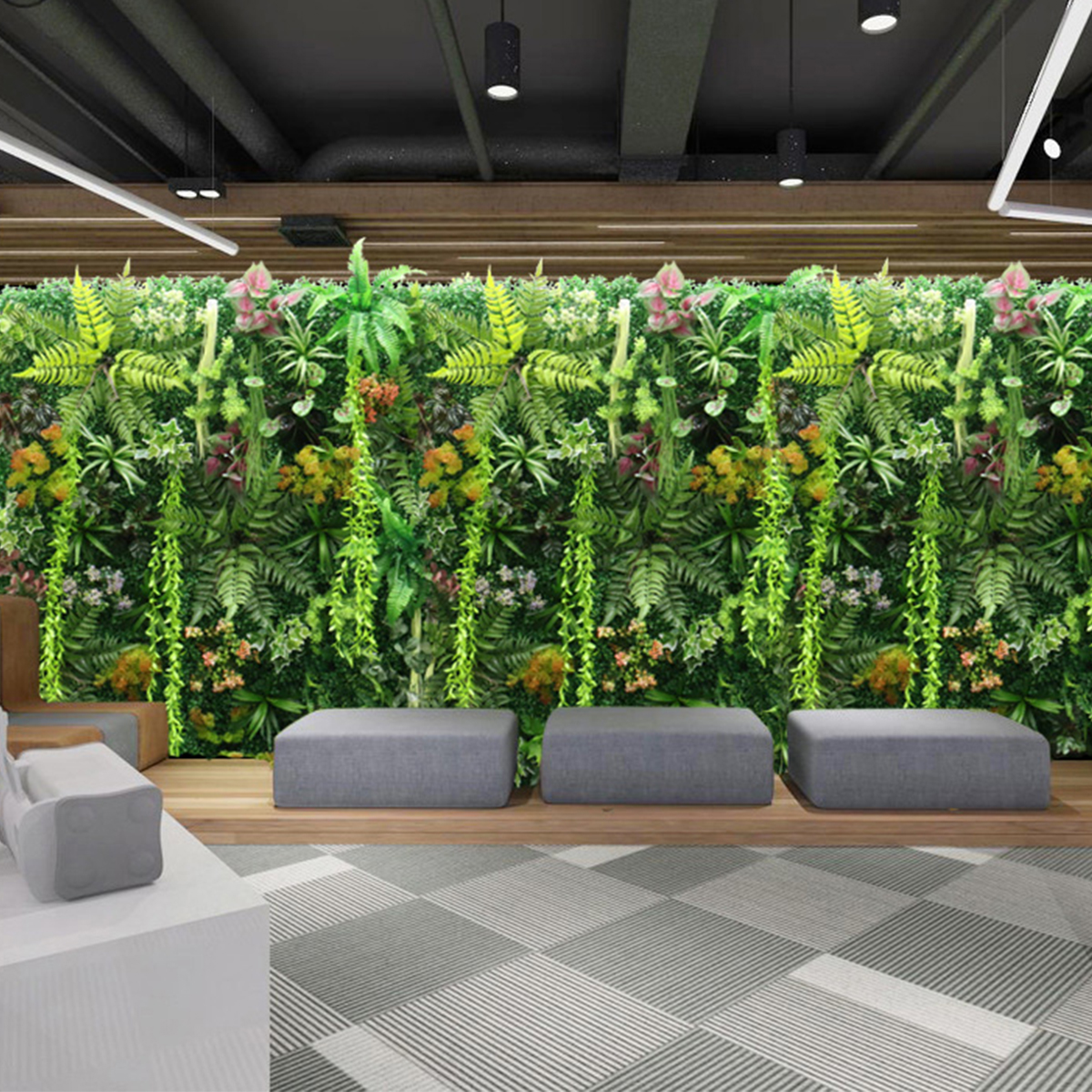 Artificial Plant Wall Plastic  - Flower Wall Panel avaliação e preço
