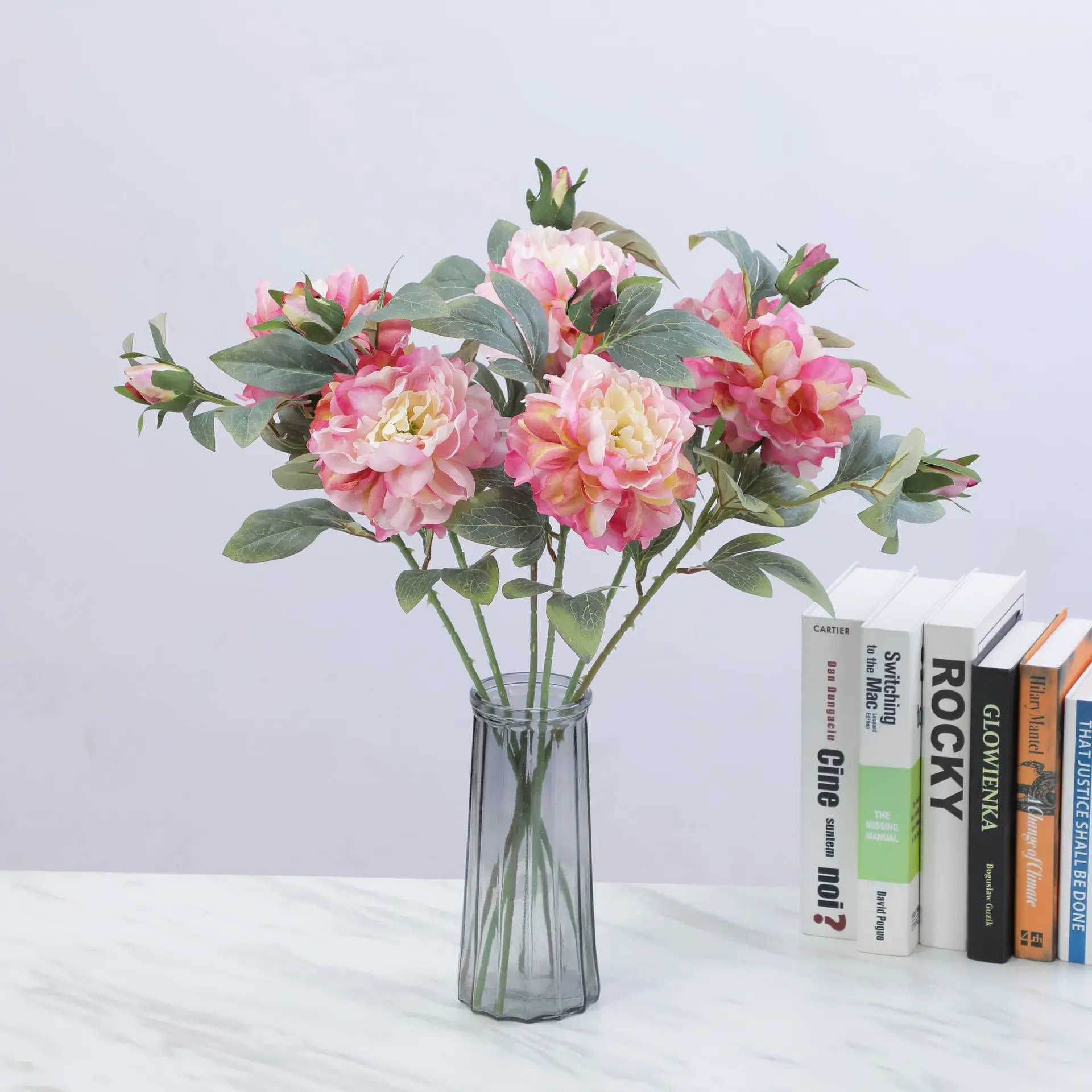 Artificial Peony Flower Single - Flower Wall Panel avaliação e preço