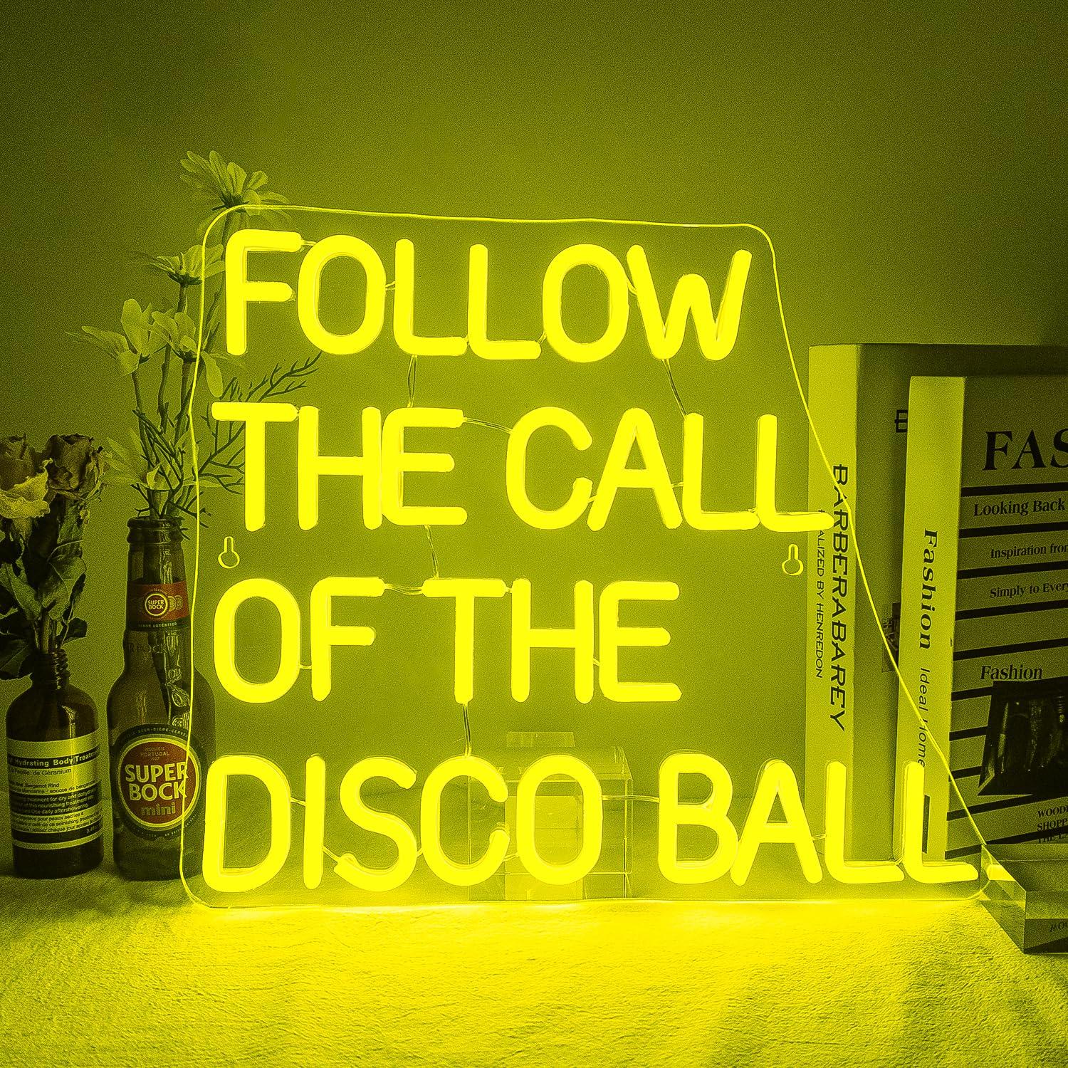 Follow The Call Of The Disco B - Neon Sign Party avaliação e preço