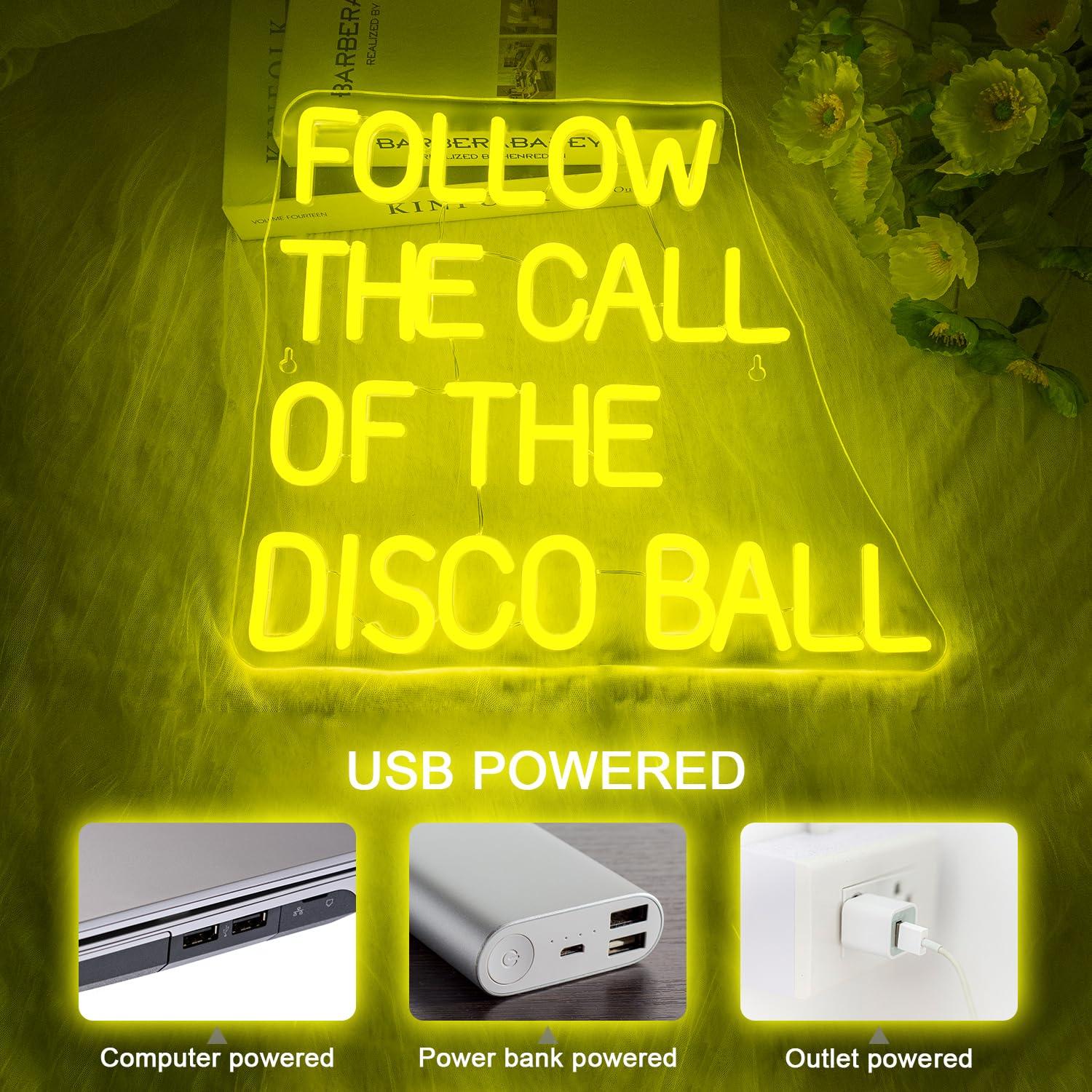 Follow The Call Of The Disco B - Neon Sign Party avaliação e preço