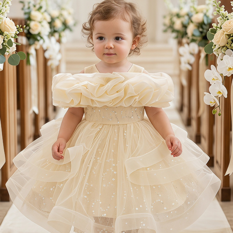 2026 Children Girls Tulle Bead - Glitter Tablecloth avaliação e preço