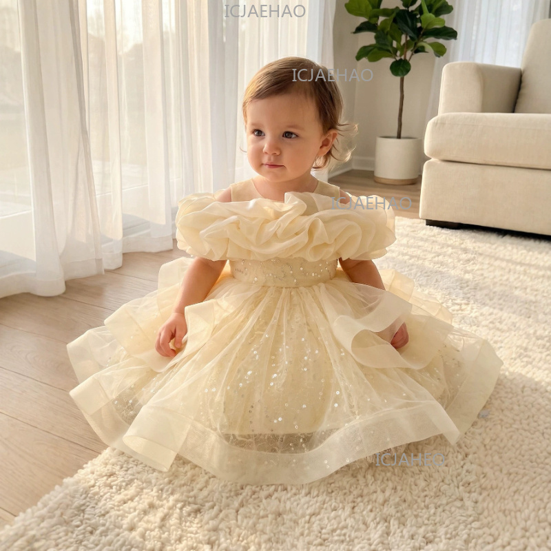 2026 Children Girls Tulle Bead - Glitter Tablecloth avaliação e preço