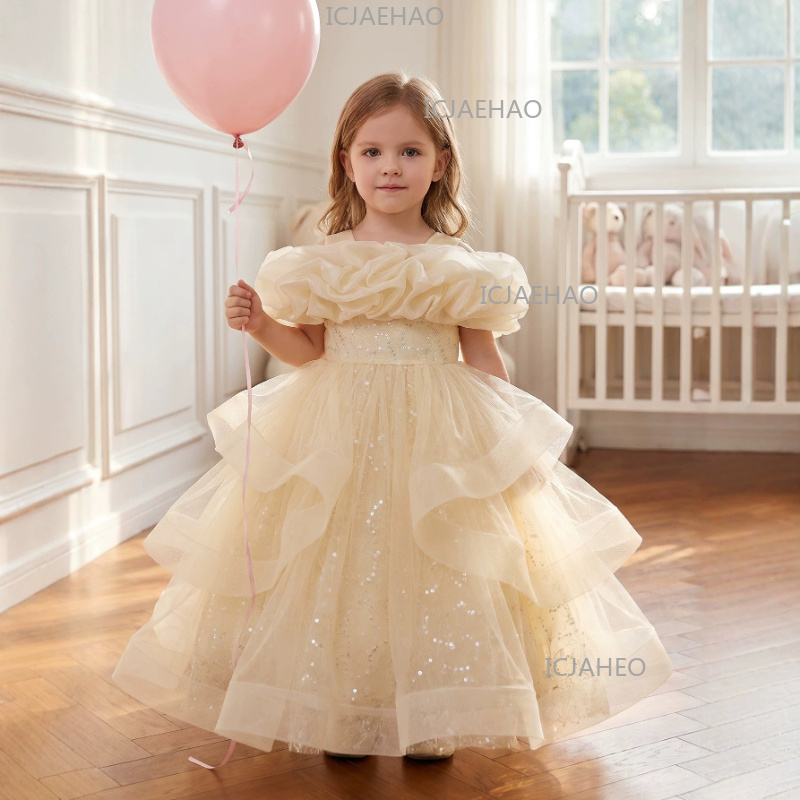 2026 Children Girls Tulle Bead - Glitter Tablecloth avaliação e preço