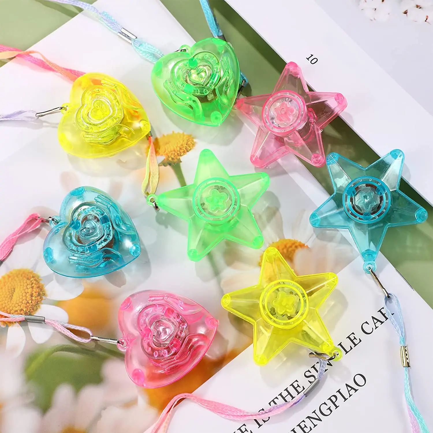 20pcs LED Light Up Necklace Pe - Cotton Candy Cone avaliação e preço