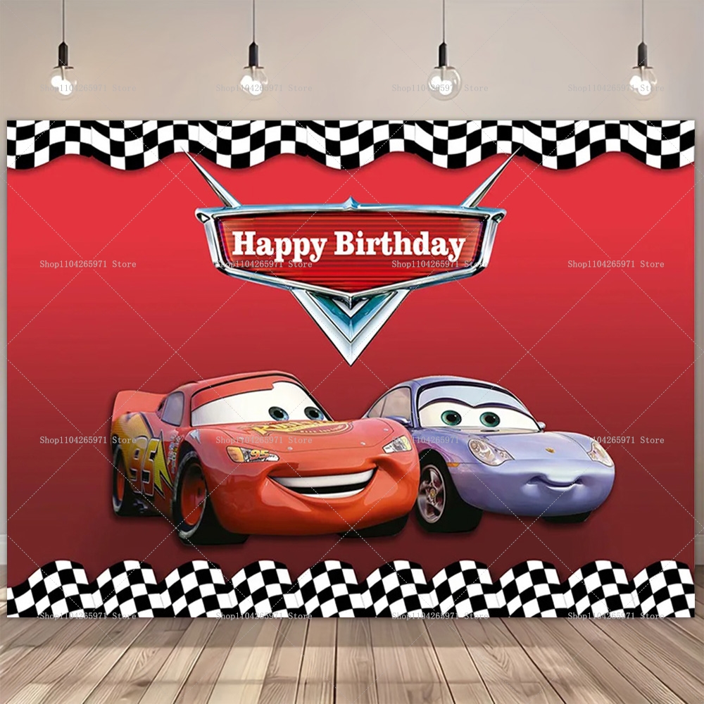 Movie Cars Theme Backdrop For  - Party Event Supplier avaliação e preço