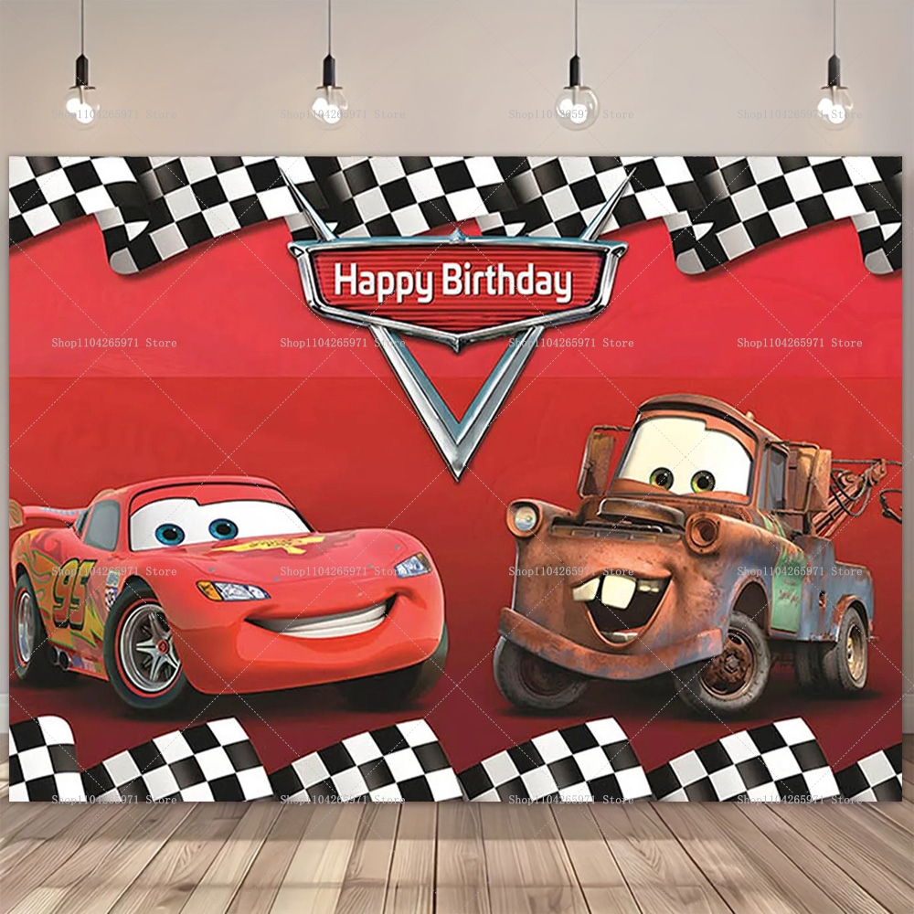 Movie Cars Theme Backdrop For  - Party Event Supplier avaliação e preço