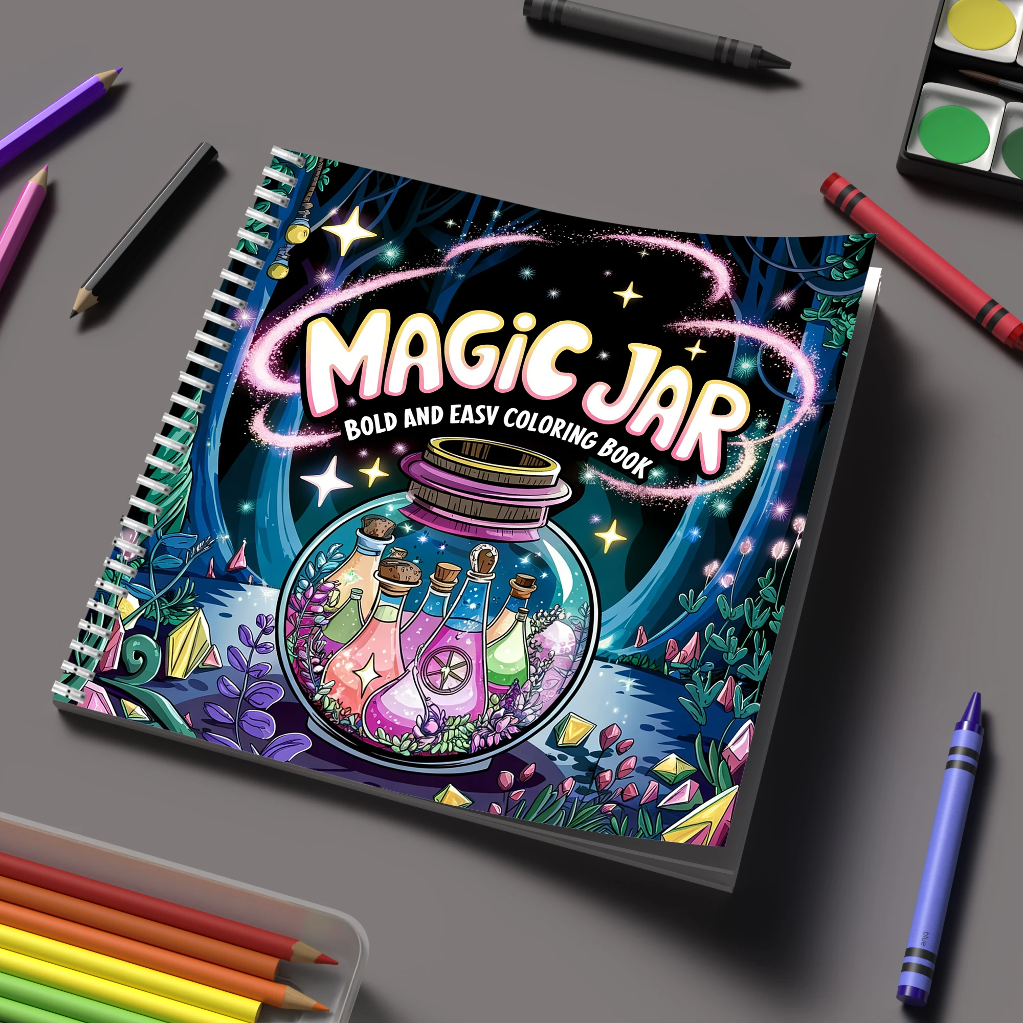 Coloring Book Magic Jar for Ad - Supply Event avaliação e preço
