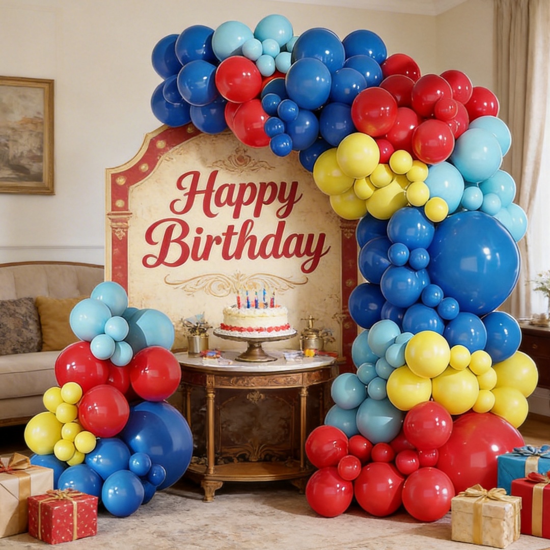 135Pcs Carnival Circus Balloon - Balloon Arch Kit avaliação e preço
