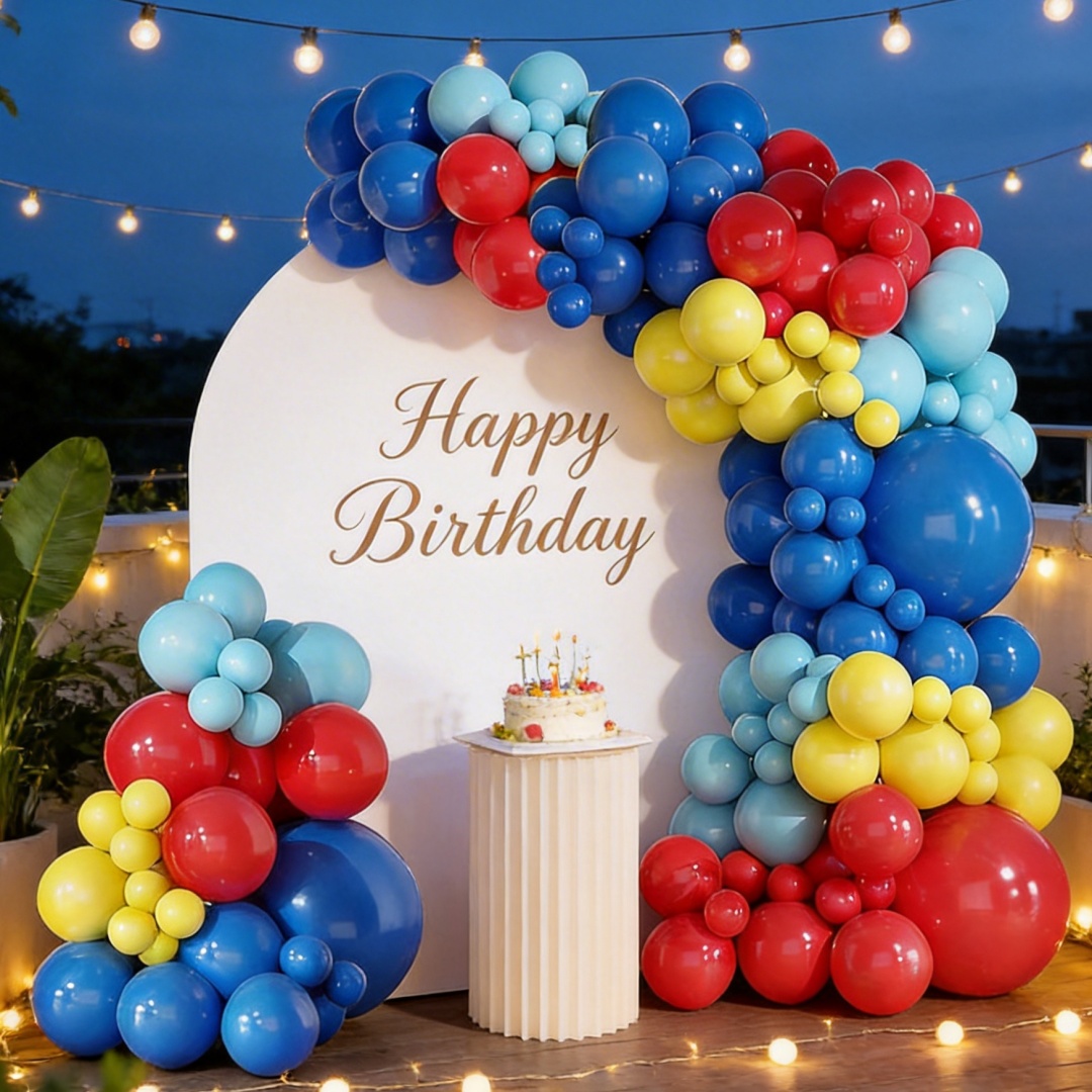135Pcs Carnival Circus Balloon - Balloon Arch Kit avaliação e preço