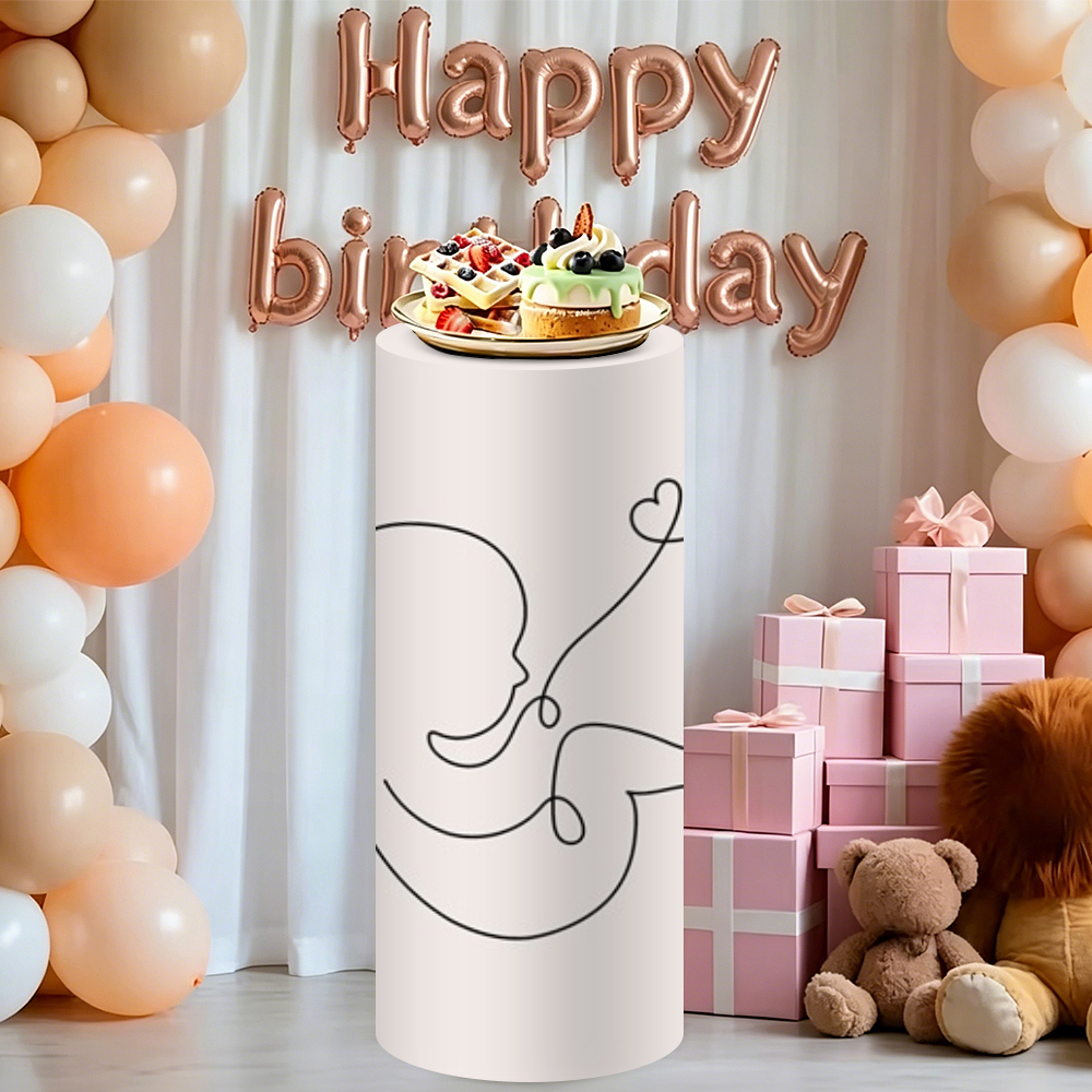 Yeele 3PCS Baby Silhouette Cyl - Dessert Table Backdrop avaliação e preço