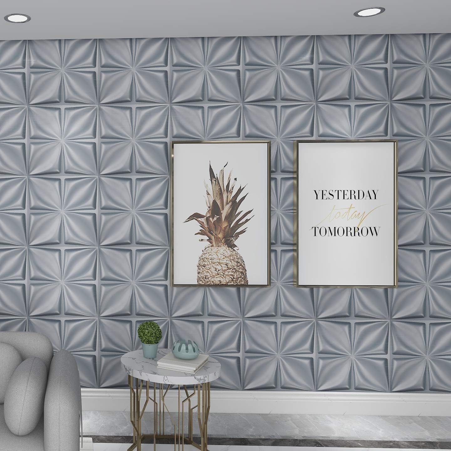 3D Wall Panel PVC Flower Desig - Flower Wall Panel avaliação e preço