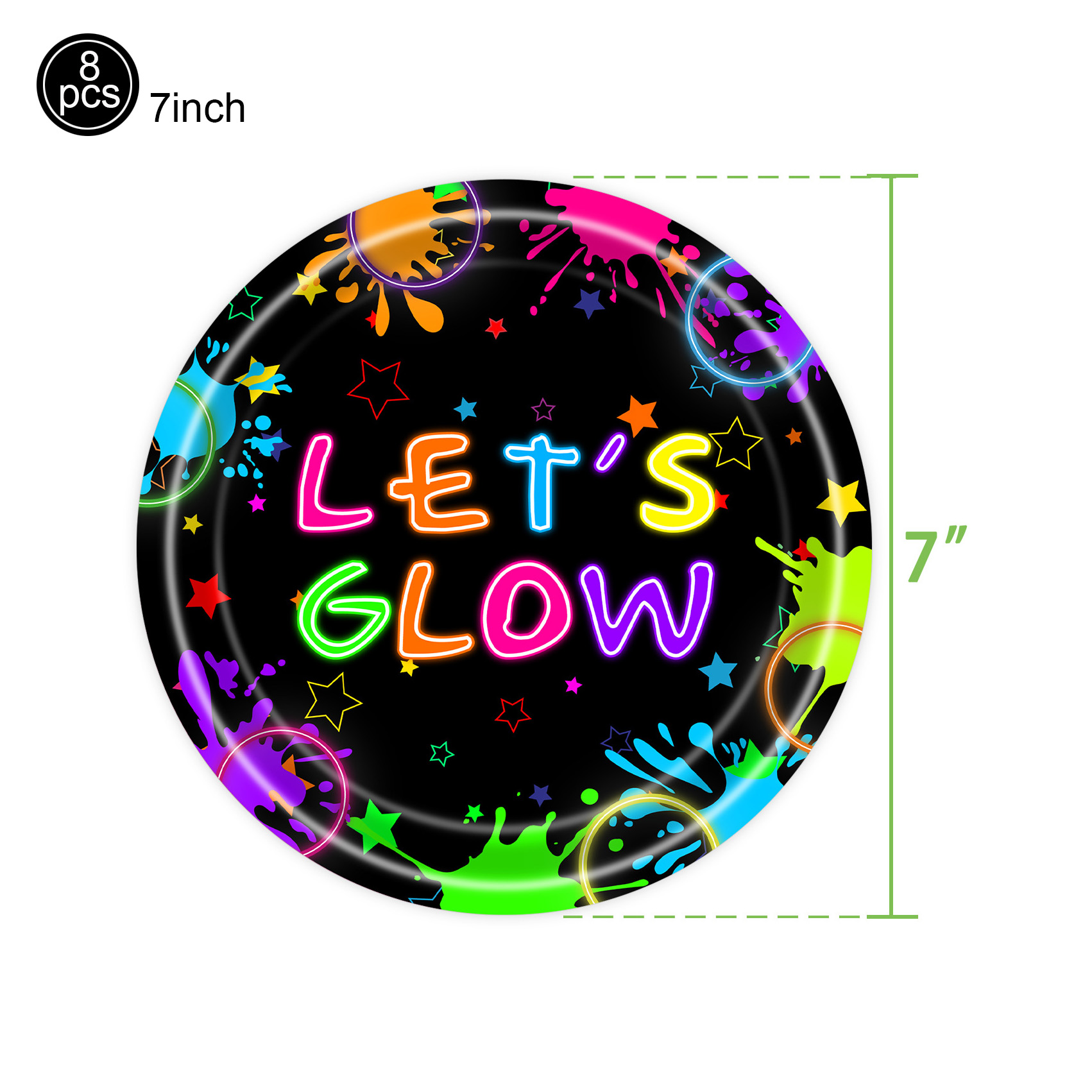 Neon Party Supplies Let Glow P - Let'S Party Event Supply avaliação e preço