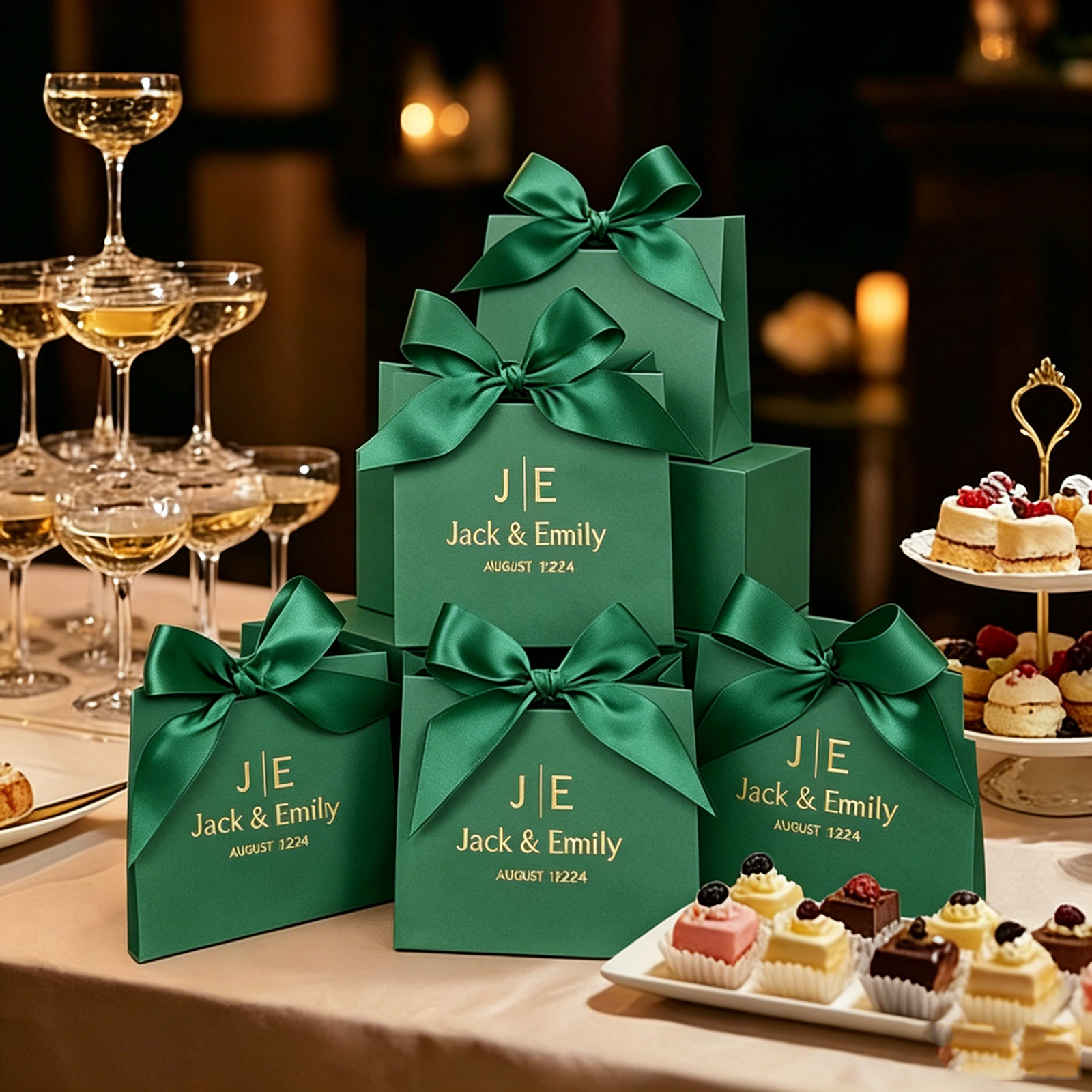 10PCS Customizable Wedding Fav - Event Party Box avaliação e preço