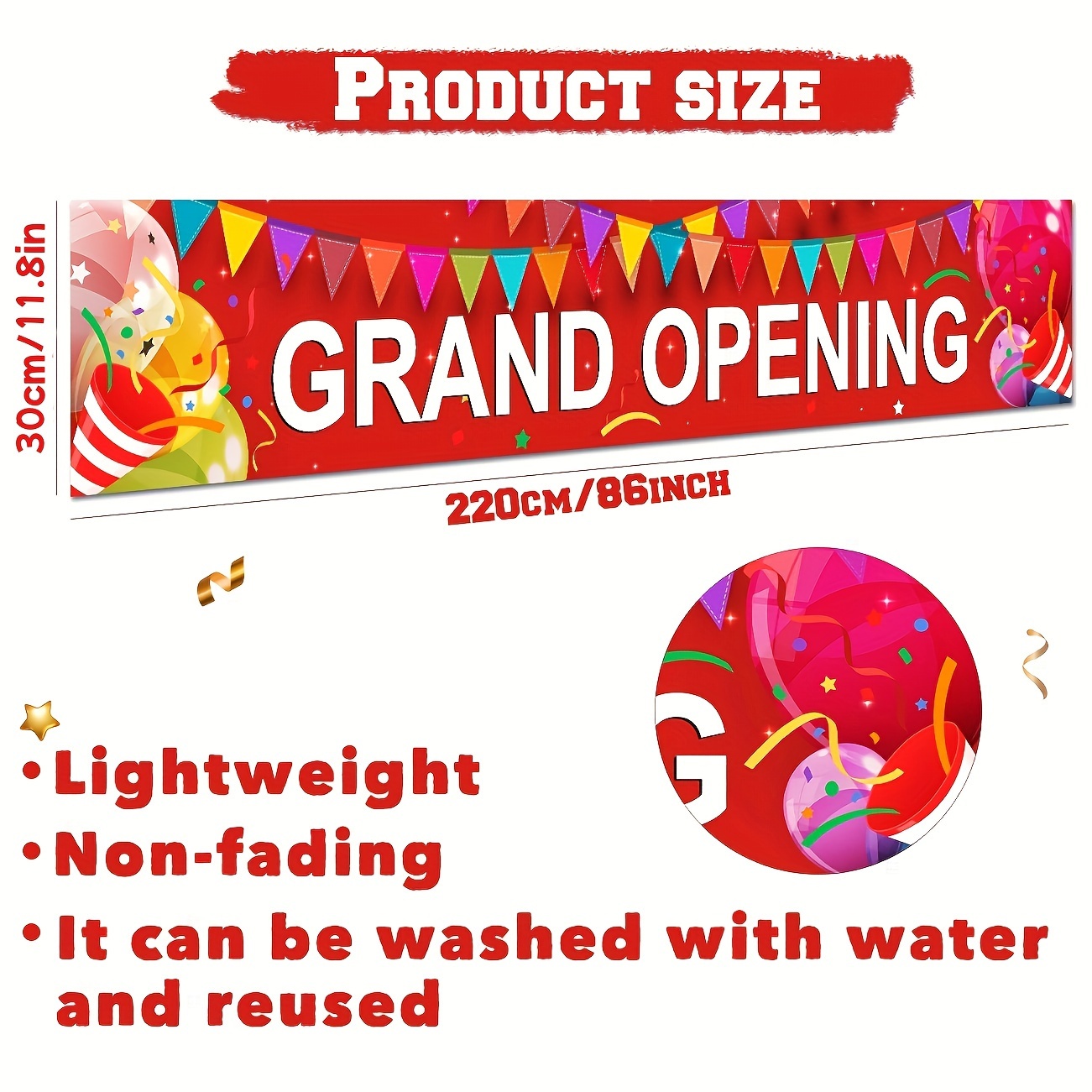 Grand Opening Banner New Store - Party Event Supply Store avaliação e preço