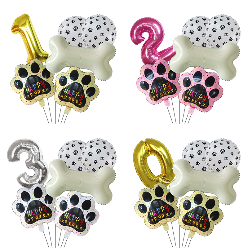 Gold WOOF Balloons, Dog Birthd - Let'S Party Event Supply avaliação e preço