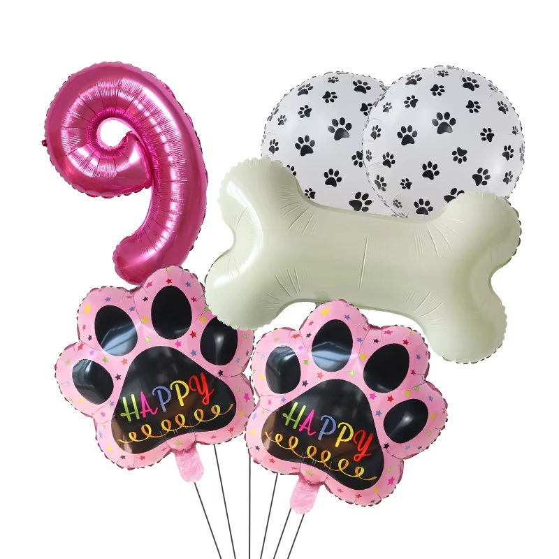 Gold WOOF Balloons, Dog Birthd - Let'S Party Event Supply avaliação e preço