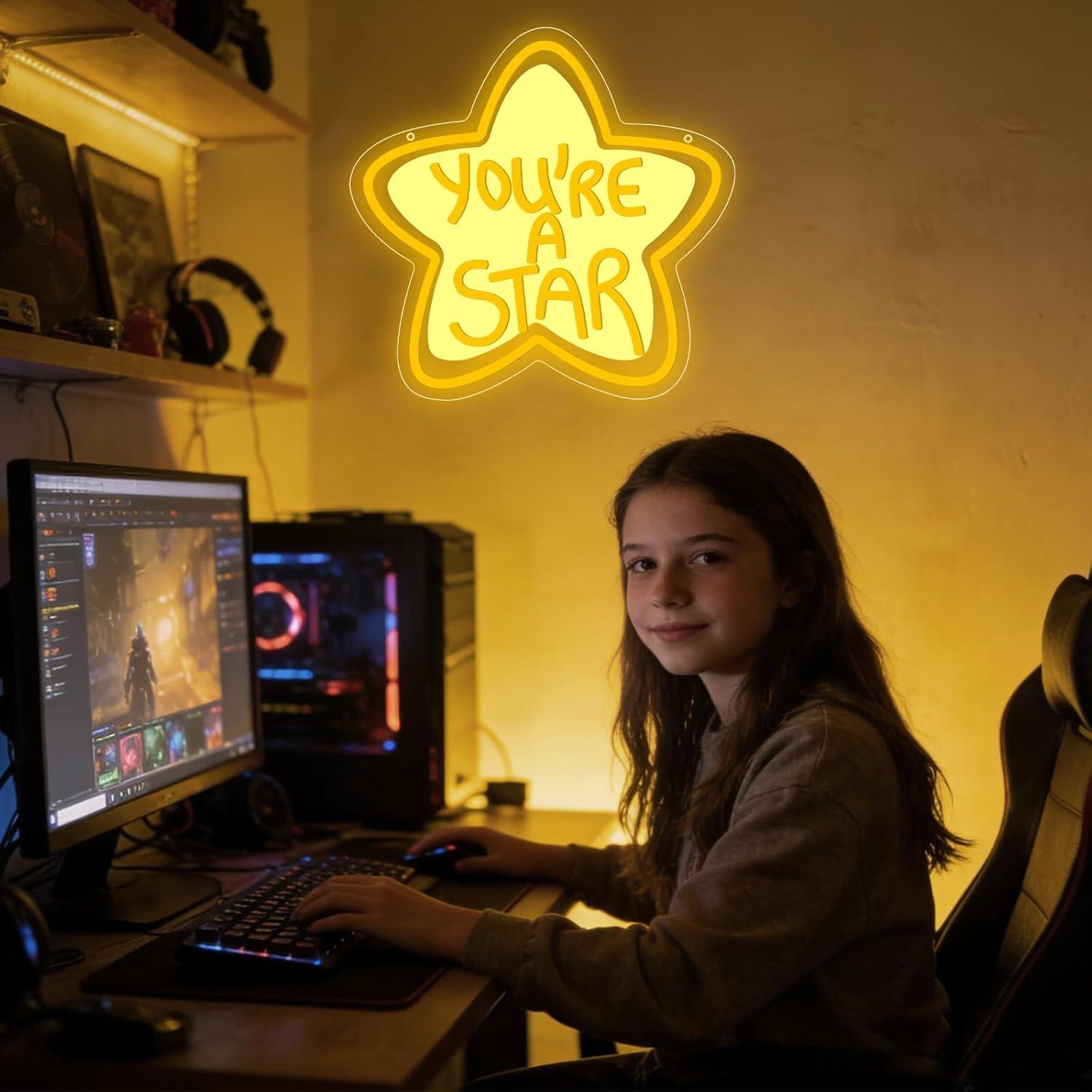 You're A Star Neon Sign USB Di - Neon Sign Party avaliação e preço