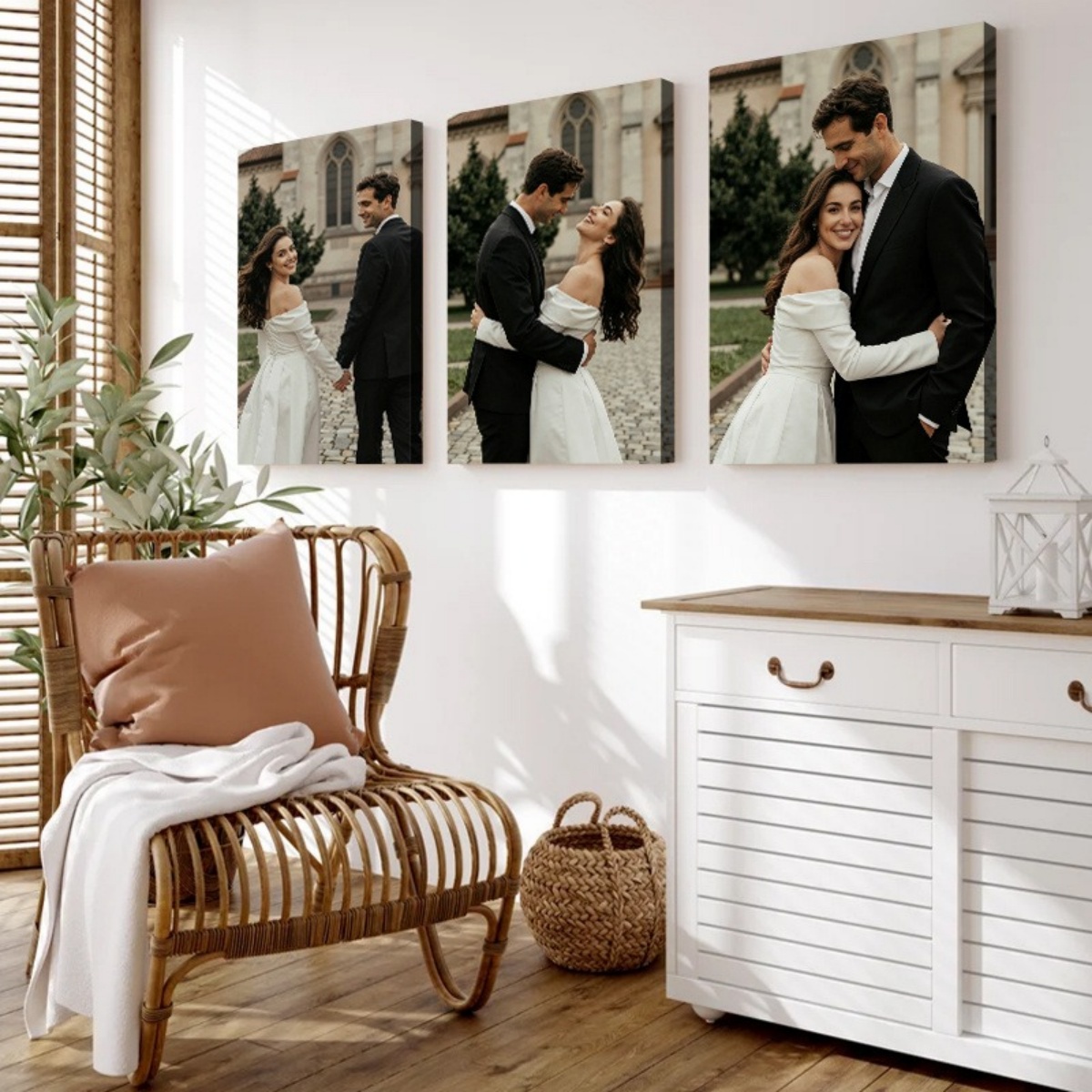 Set of 3 Custom Photo Canvas P - Eve Party avaliação e preço