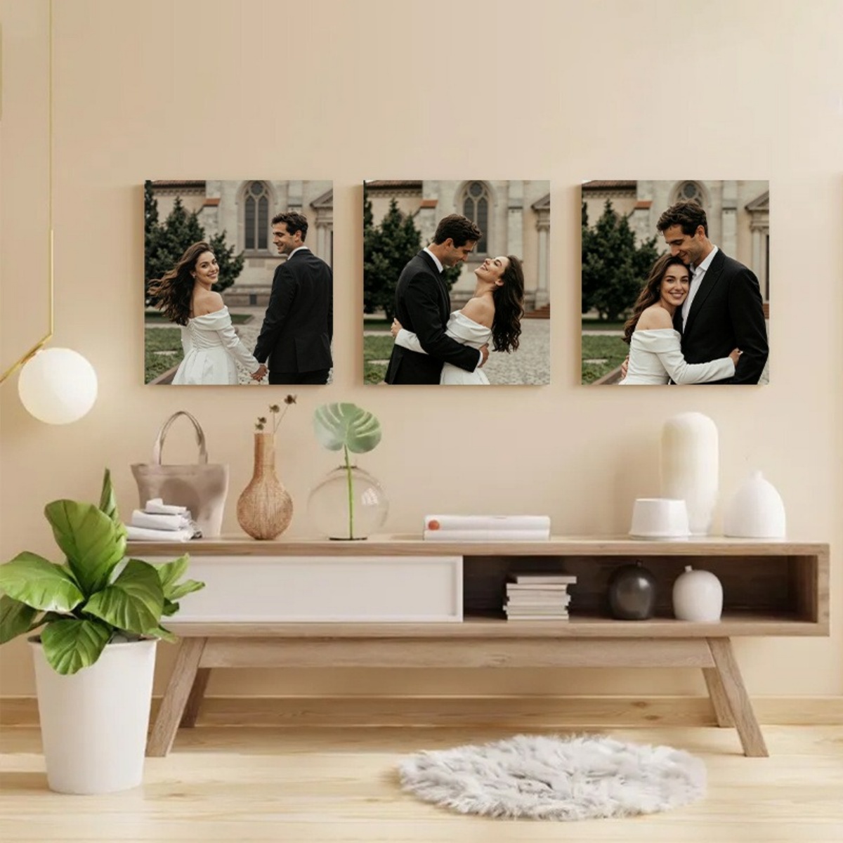 Set of 3 Custom Photo Canvas P - Eve Party avaliação e preço