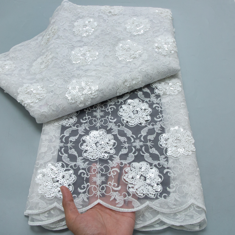 2026 French Embroidered Mesh L - Glitter Tablecloth avaliação e preço