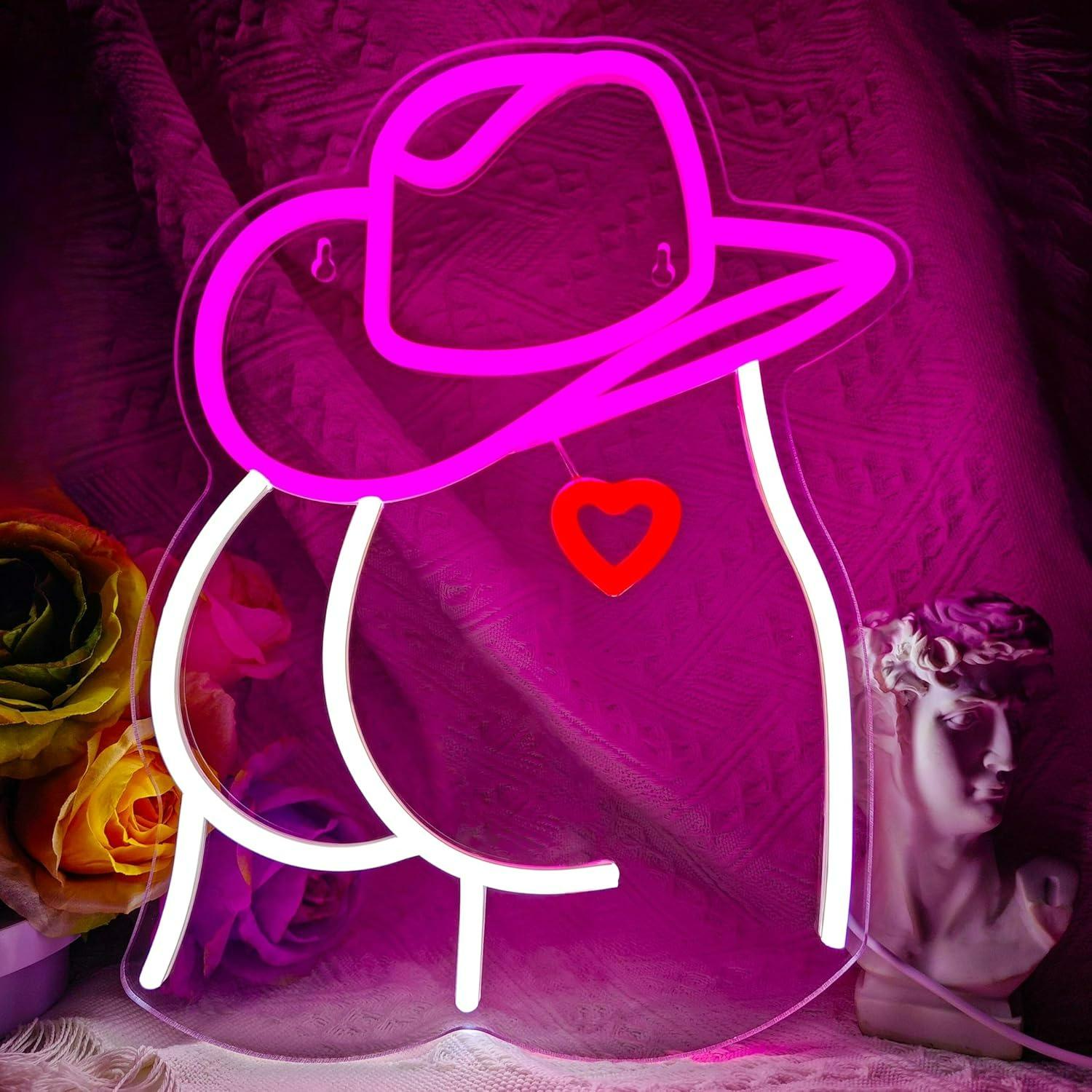 Cowgirl Neon Sign Dimmable LED - Neon Sign Party avaliação e preço