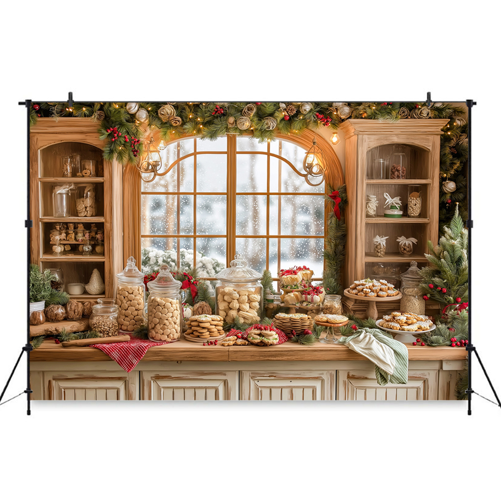 Christmas-Themed Dessert Table - Dessert Table Backdrop avaliação e preço