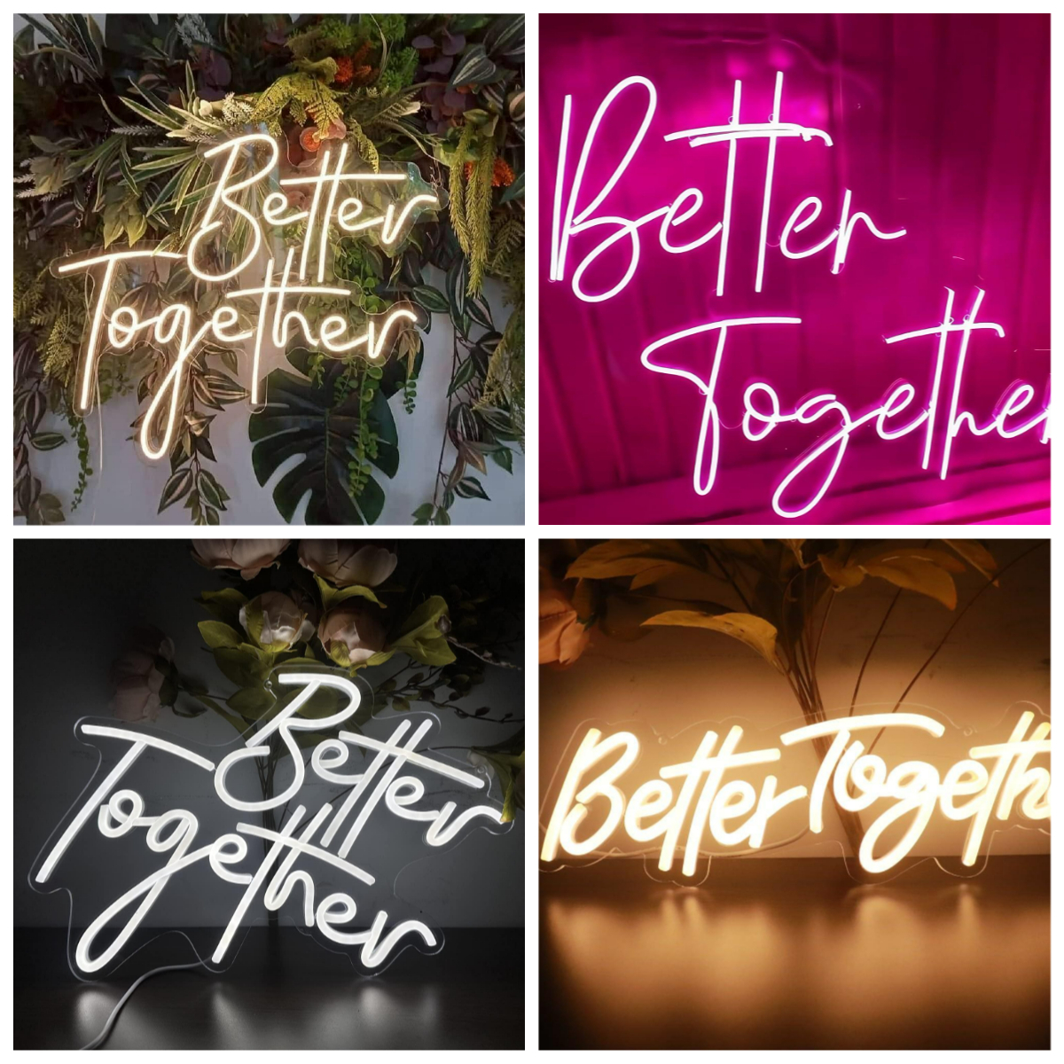 Better Together Neon Sign USB  - Neon Sign Party avaliação e preço