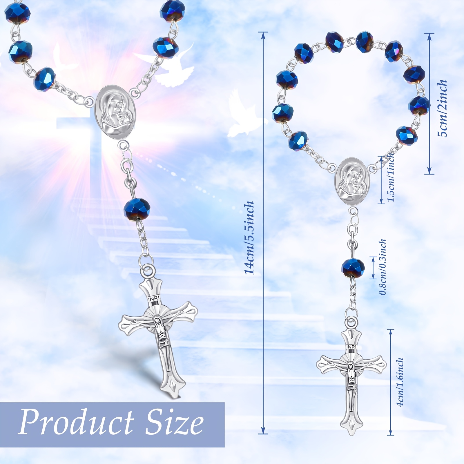50 Sets Baptism Favors Rosary  - Party Favor Bag avaliação e preço