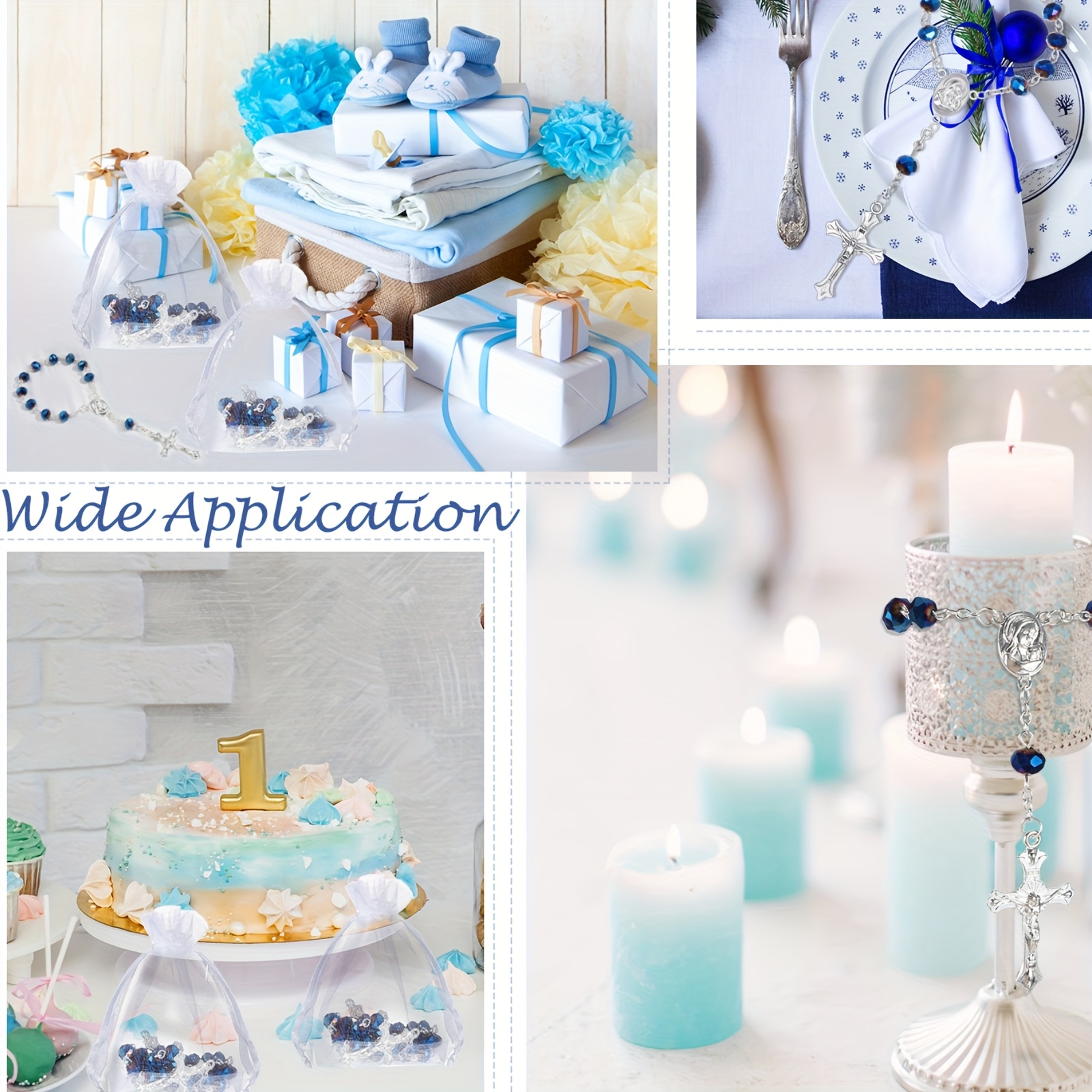 50 Sets Baptism Favors Rosary  - Party Favor Bag avaliação e preço