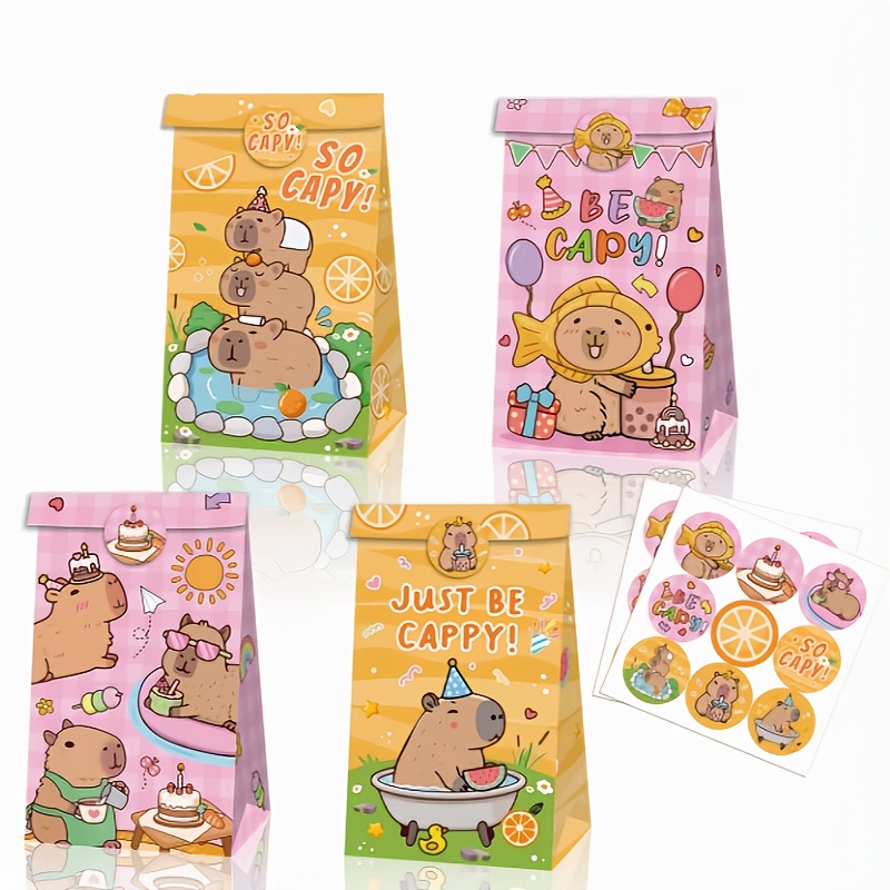 12/24/48pcs Capybara Candy Bag - Event Party Box avaliação e preço