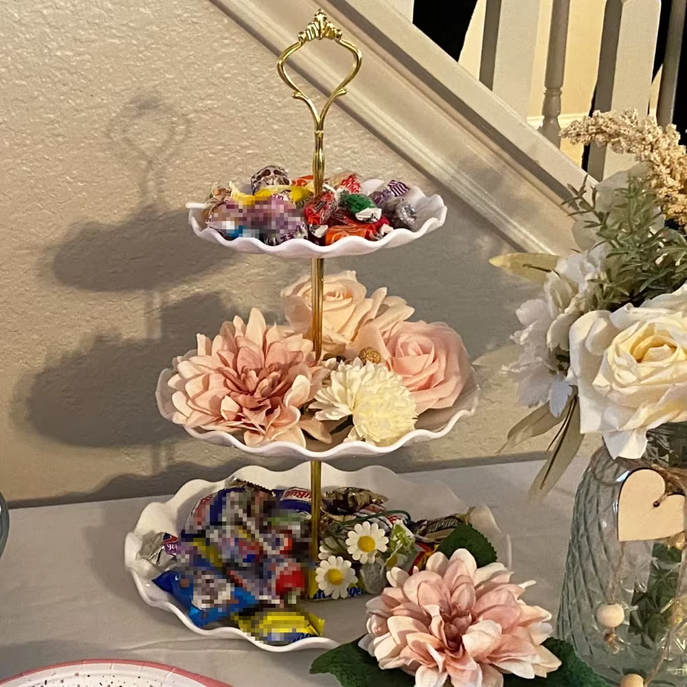 3 Tier Dessert Cupcake Stand W - Cupcake Stand Tier avaliação e preço