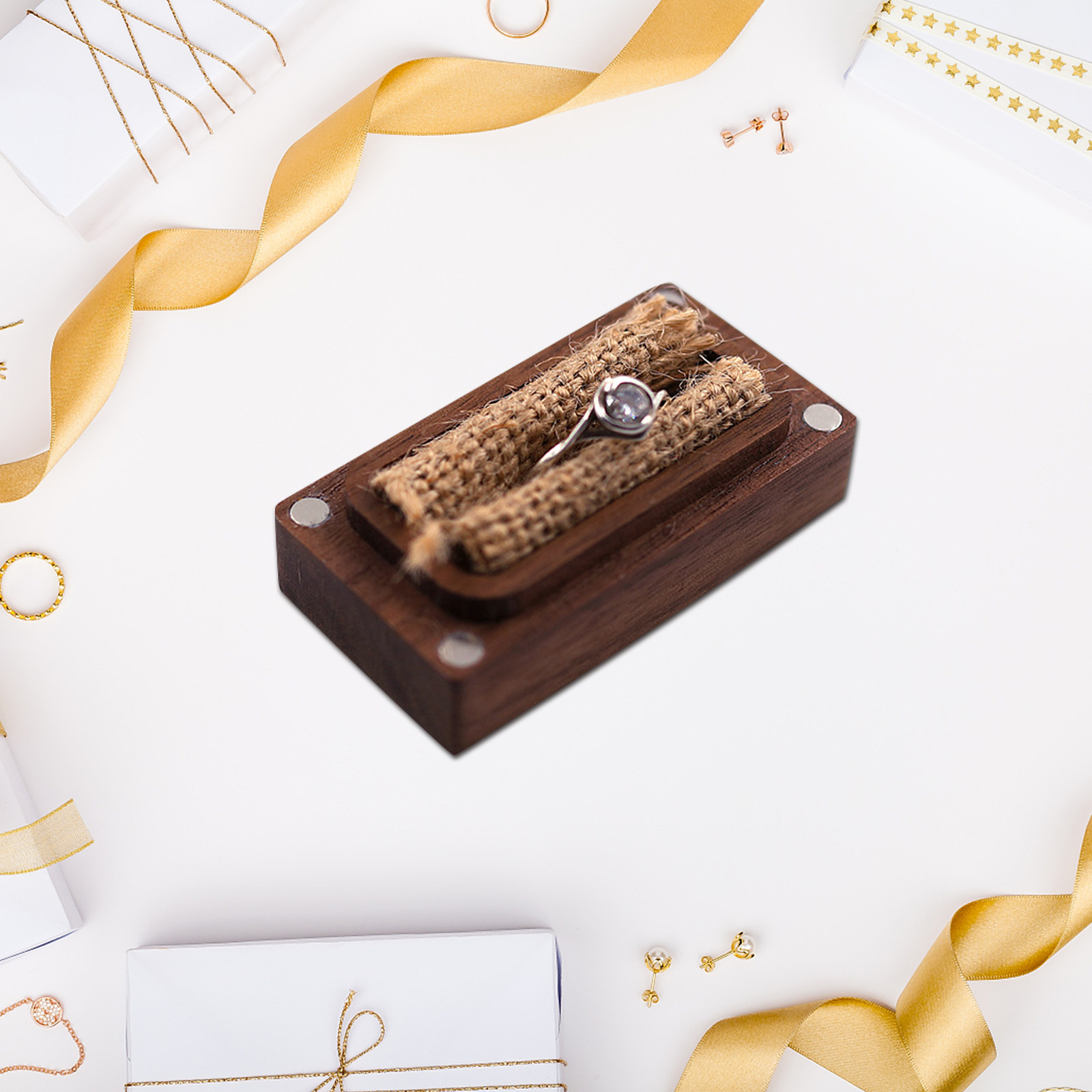 Hard Skin Friendly Wooden Ring - Event Party Box avaliação e preço