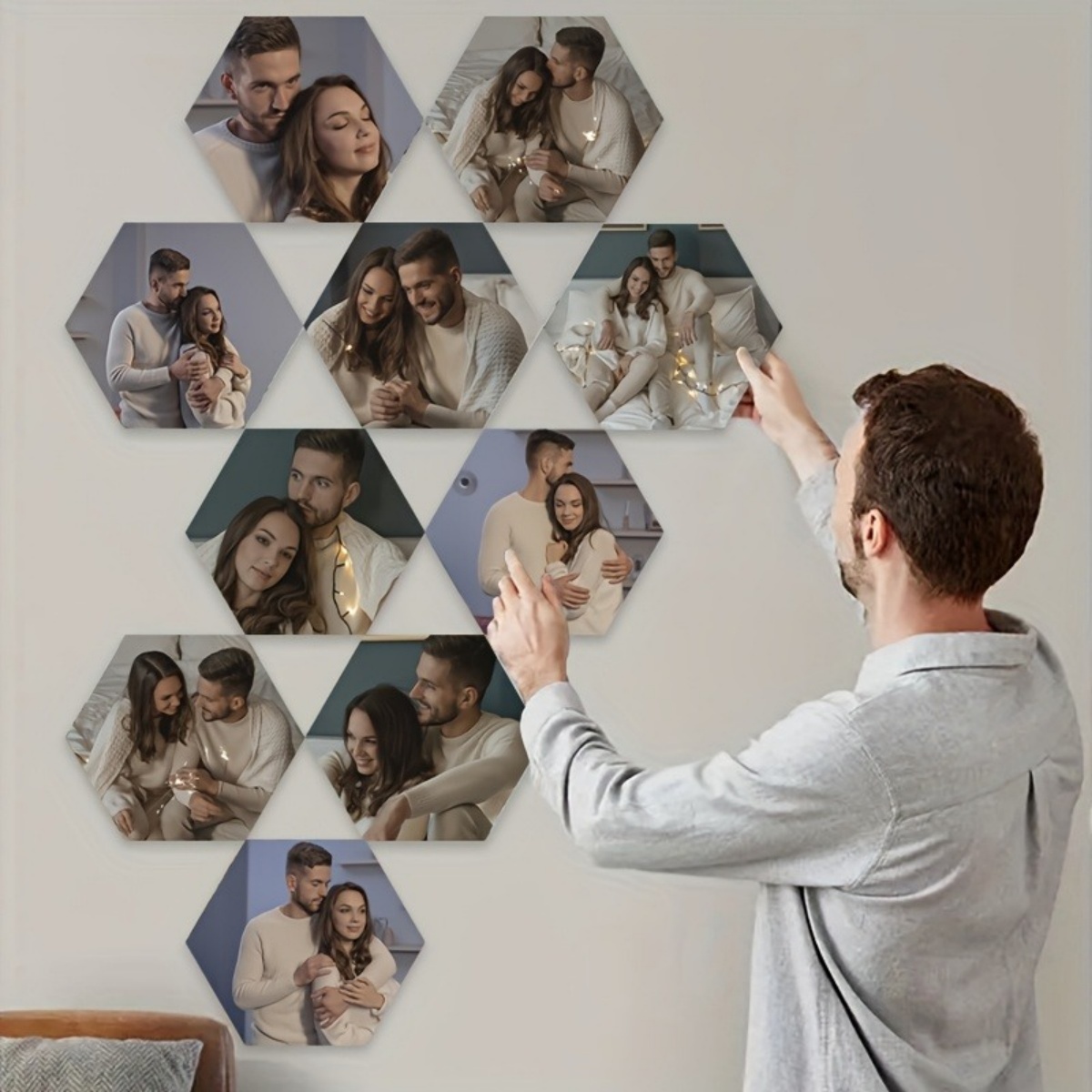 Custom Wall Decor — Modern Hex - Eve Party avaliação e preço