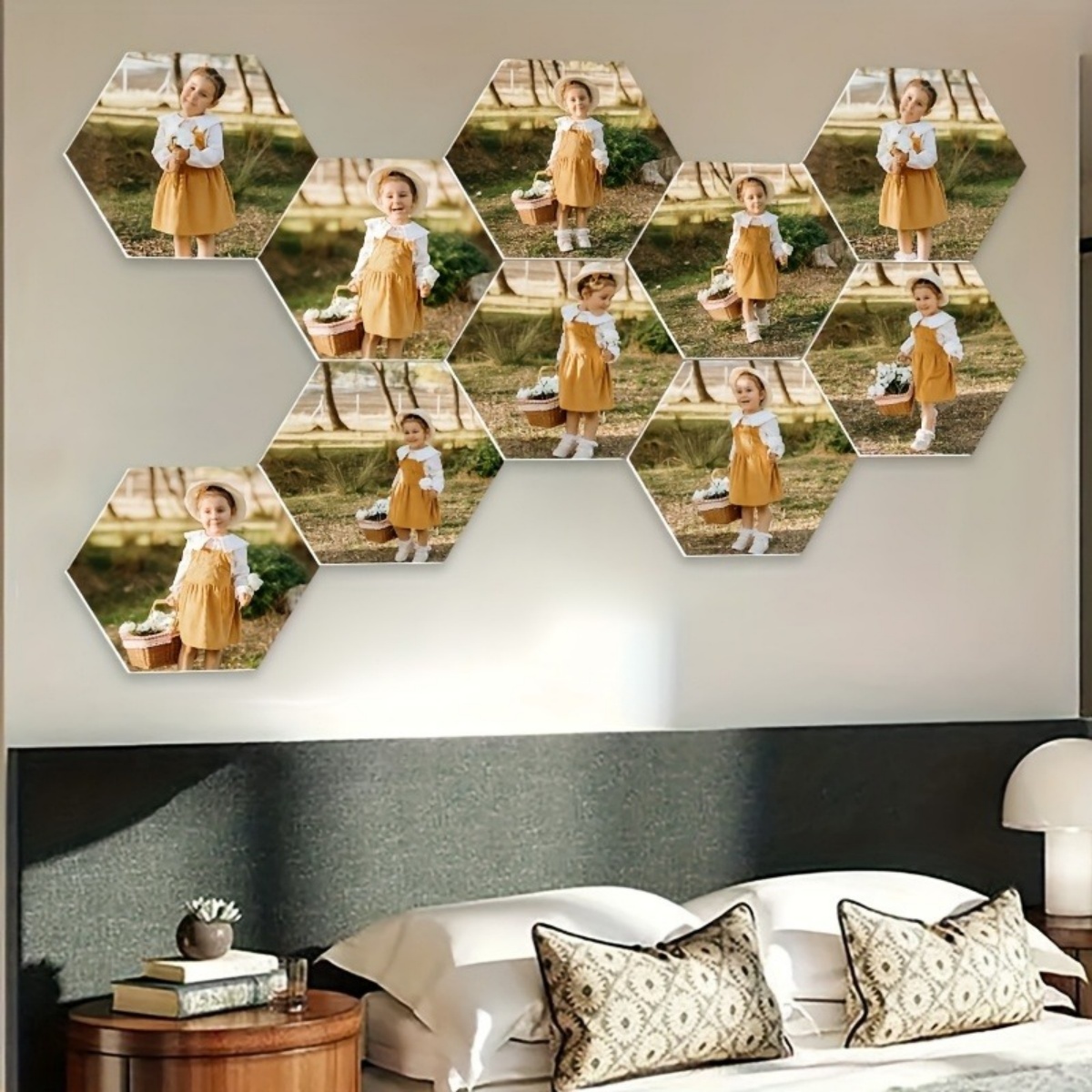 Custom Wall Decor — Modern Hex - Eve Party avaliação e preço
