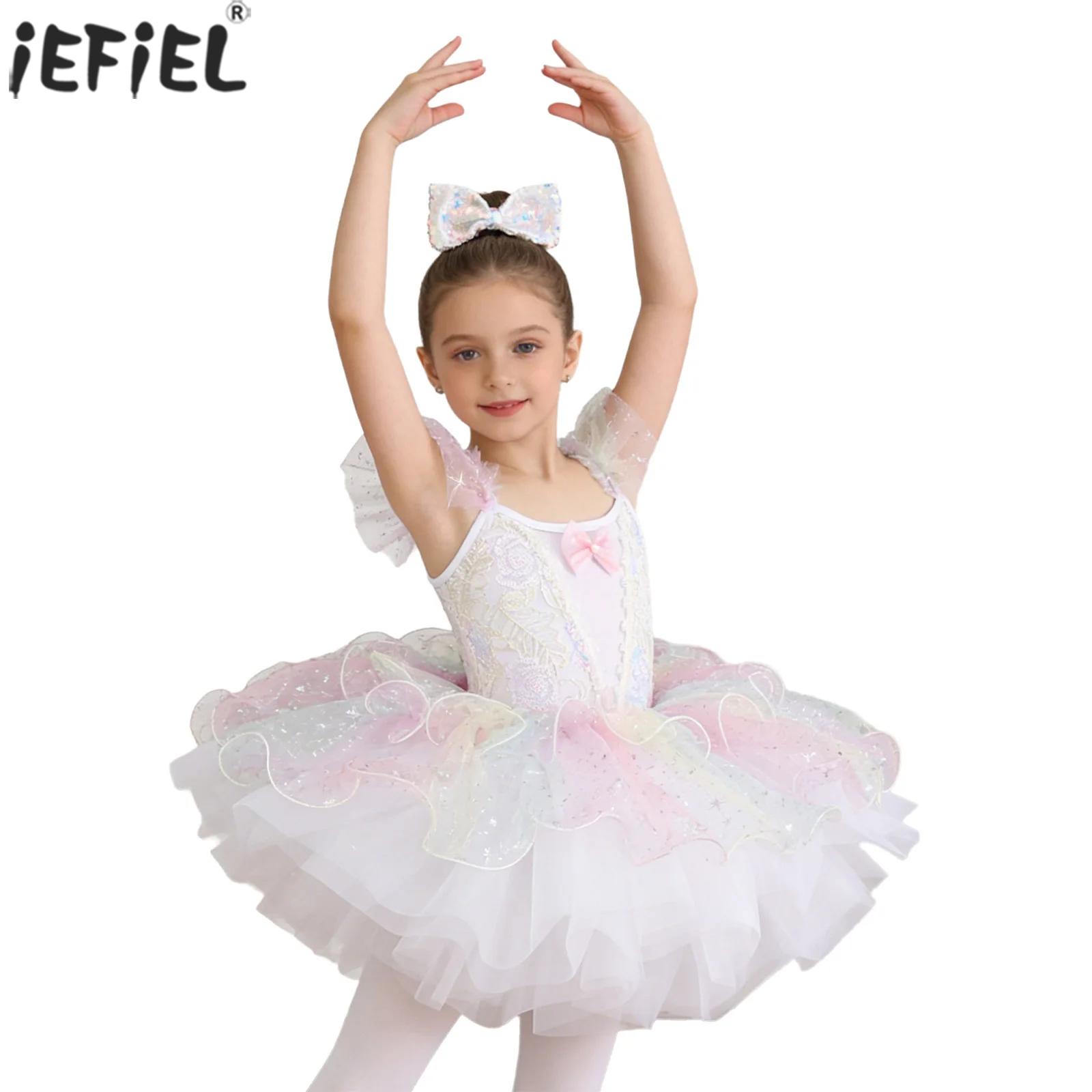 Kids Girls Ballet Dance Dress  - Glitter Tablecloth avaliação e preço