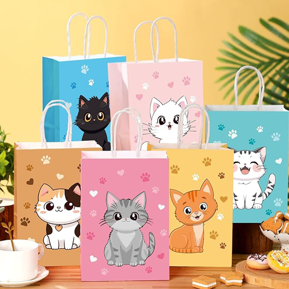 6-48Pcs Colorful Cartoon Cat P - Event Party Shop avaliação e preço